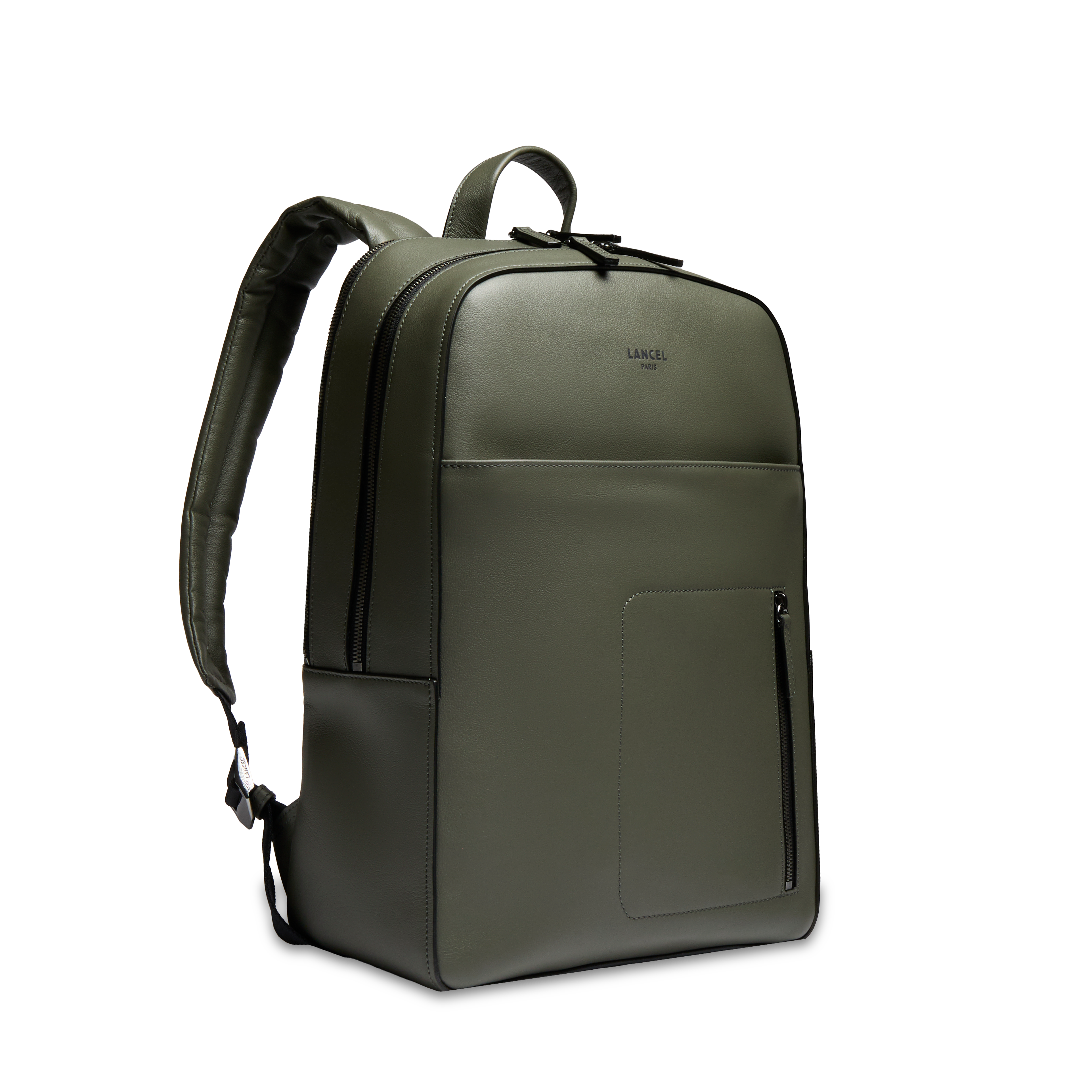 Sac à dos 15"6 max de lancel en cuir LANCEL Gris