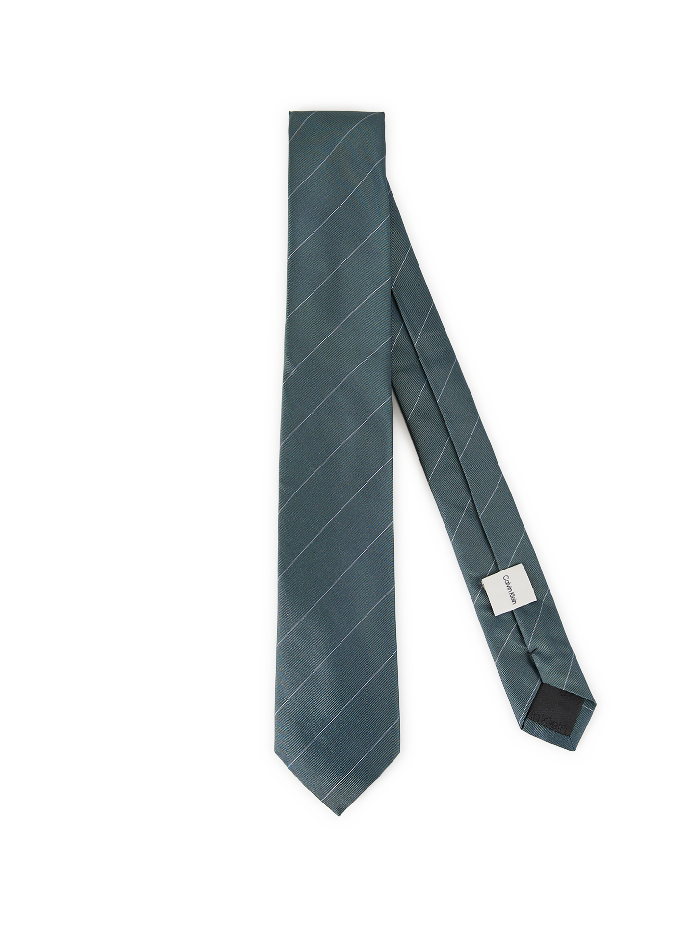 CALVIN KLEIN Cravate rayée Kaki