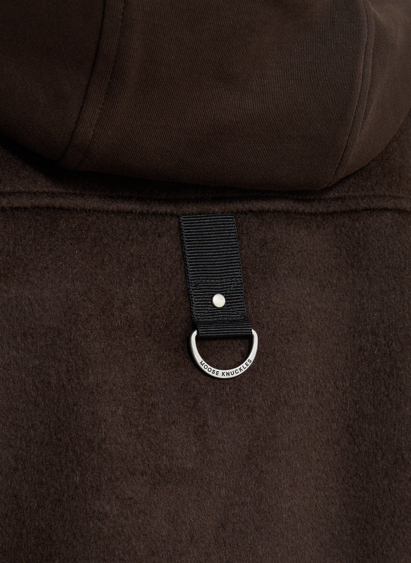 Oversized wool blend parka MOOSE KNUCKLES Brown