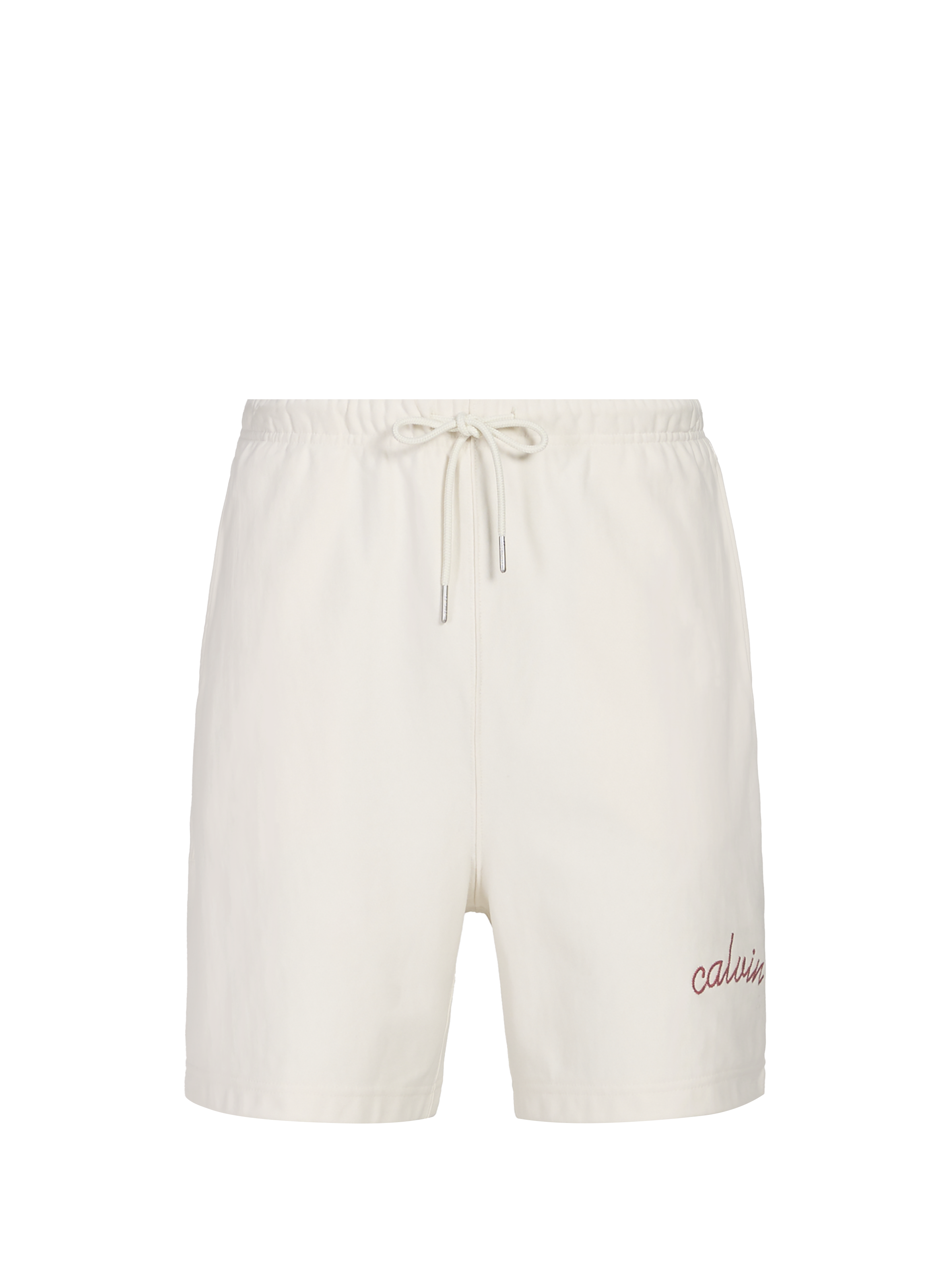 Straight cotton blend shorts CALVIN KLEIN White