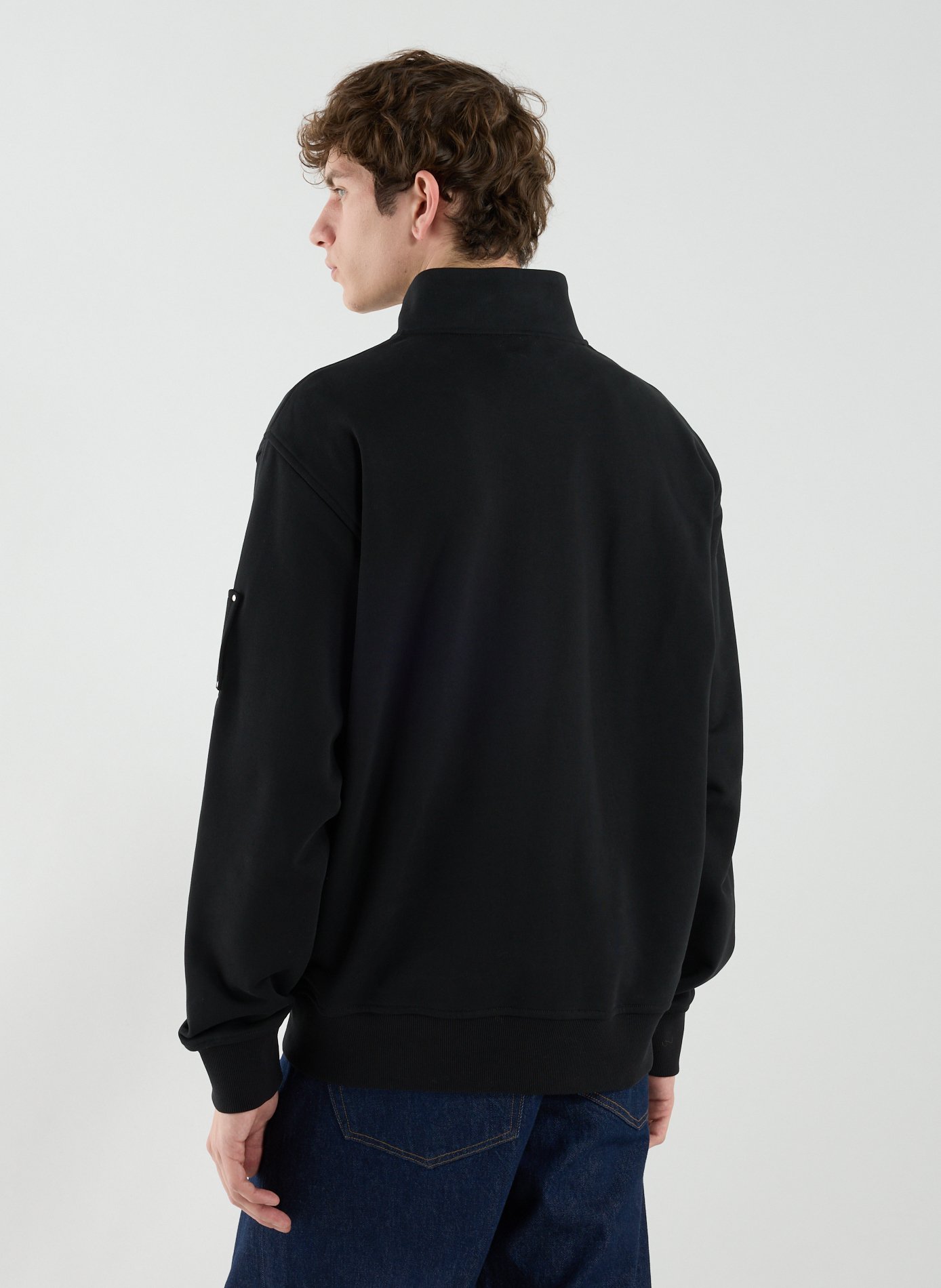 Cotton half-zip sweatshirt  MOOSE KNUCKLES Black