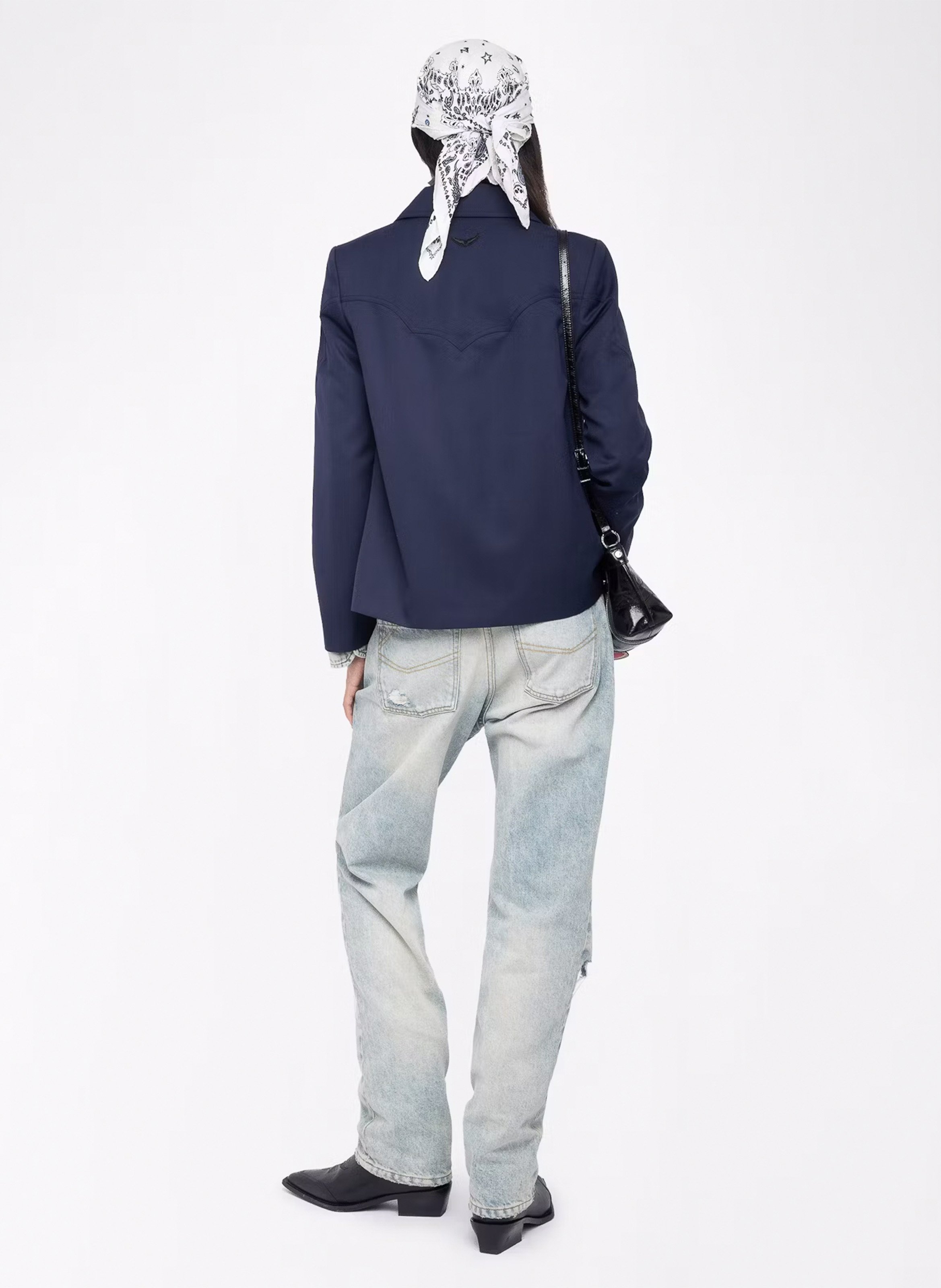 Blouson col tailleur lara ZADIG&VOLTAIRE Bleu