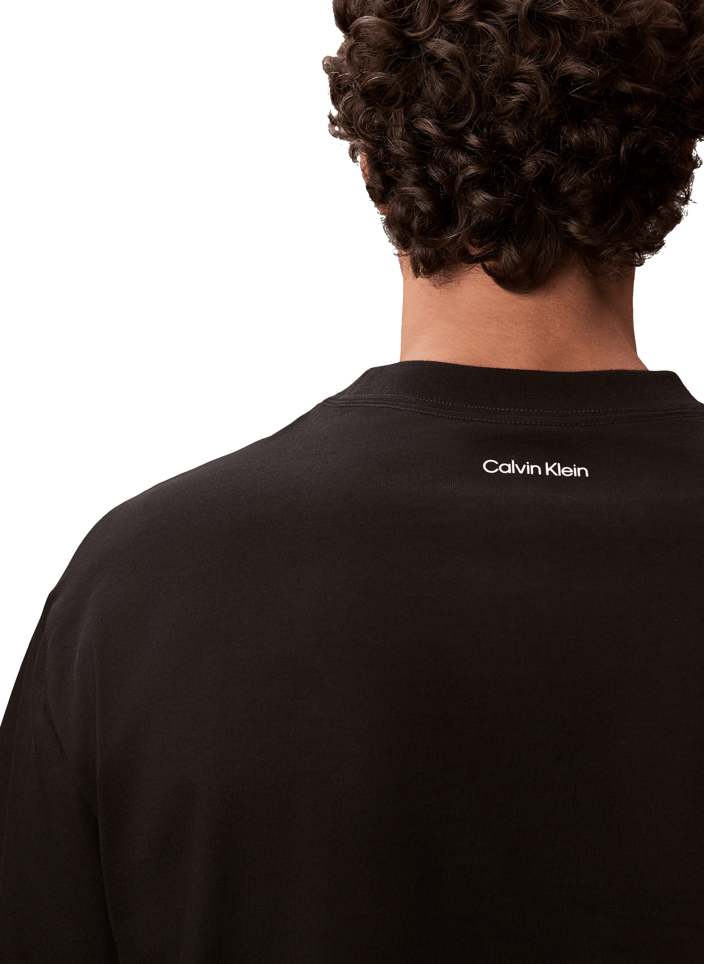 T-shirt imprimé en coton CALVIN KLEIN Noir