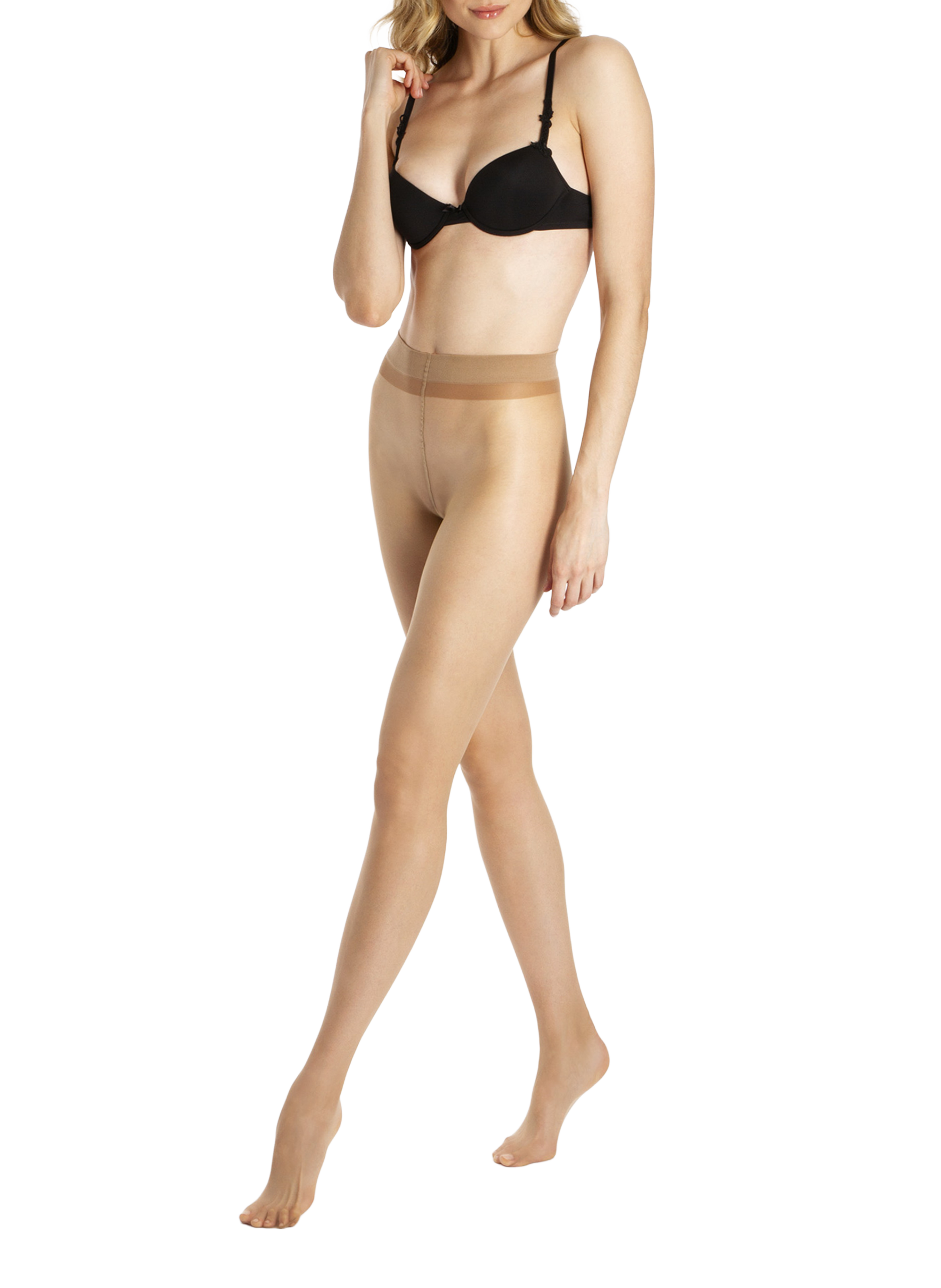 Matte and sheer tights LE BOURGET Brown