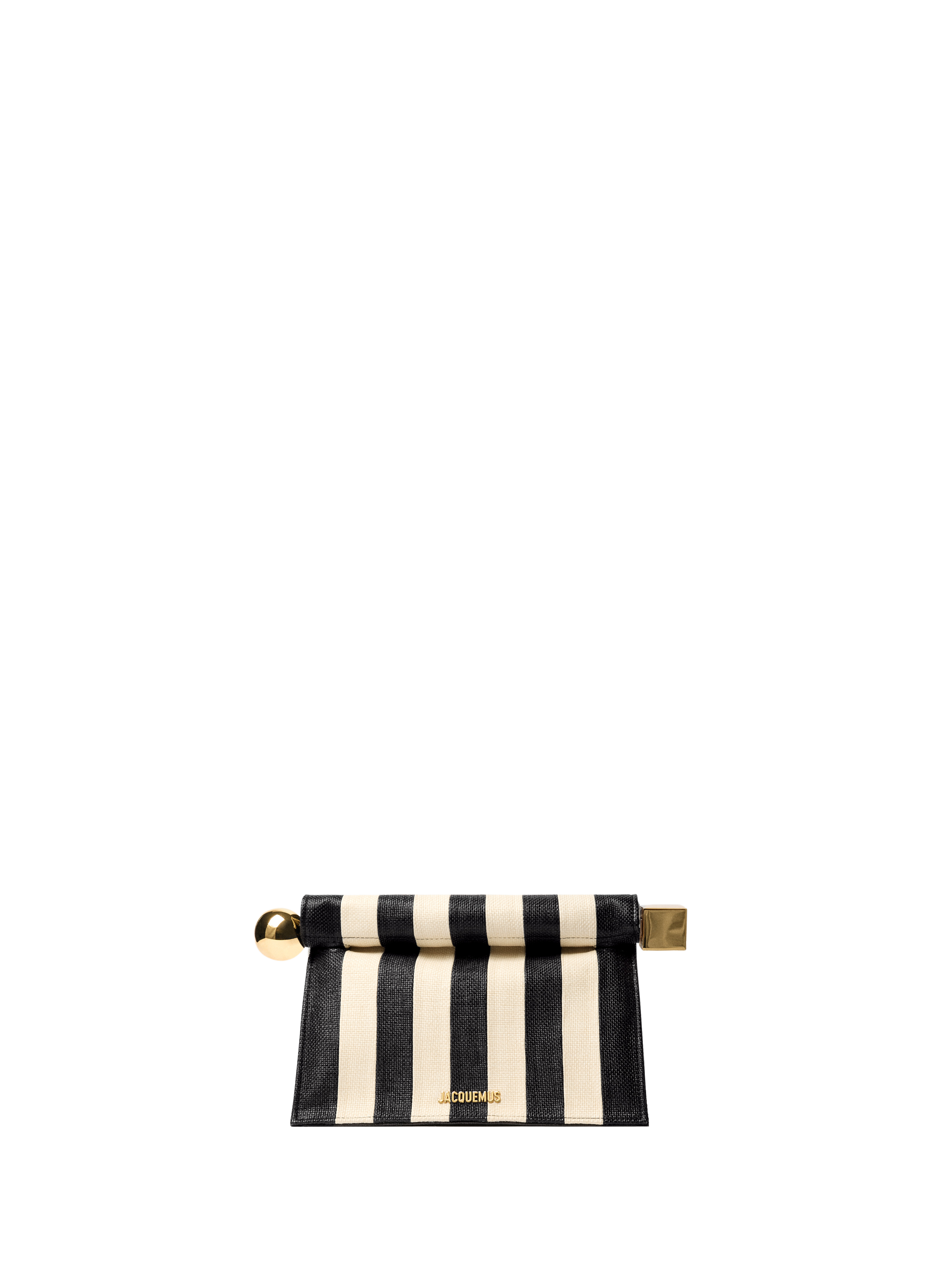The Striped Square Round Clutch JACQUEMUS Multicolour
