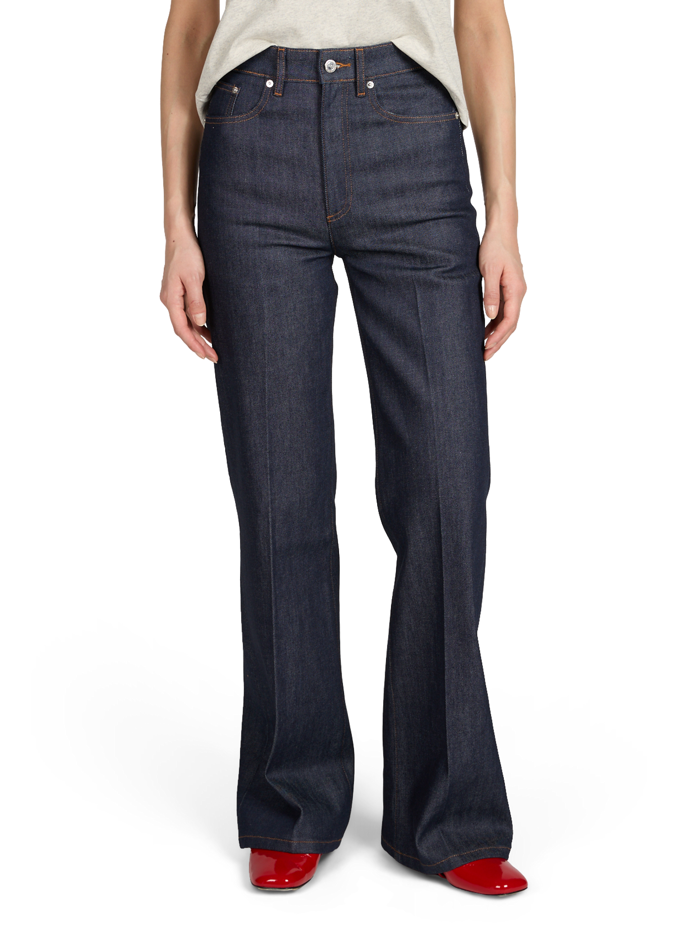 Wide cotton jeans  A.P.C. Blue