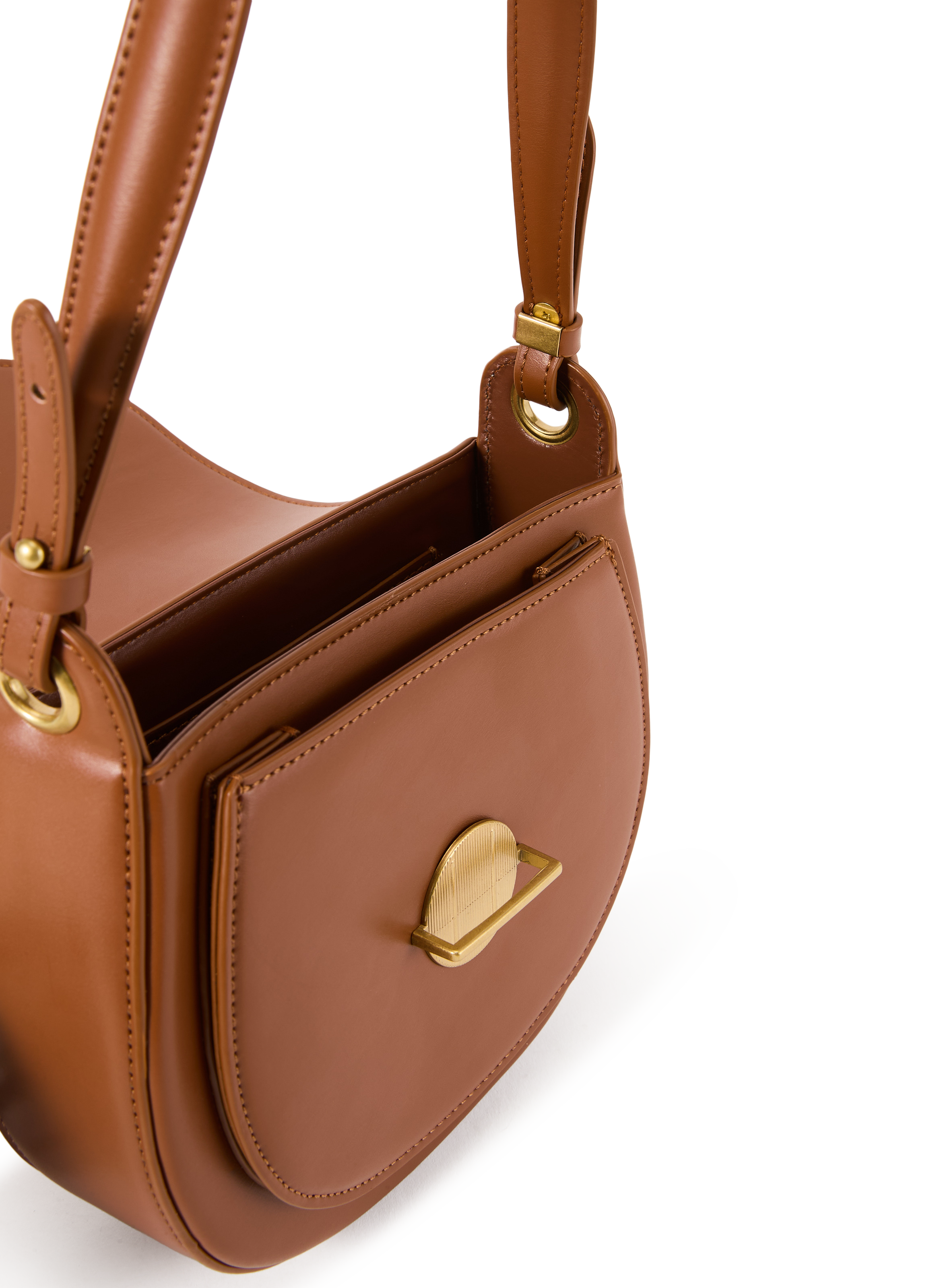 Crossbody messenger bag AU PRINTEMPS PARIS Brown