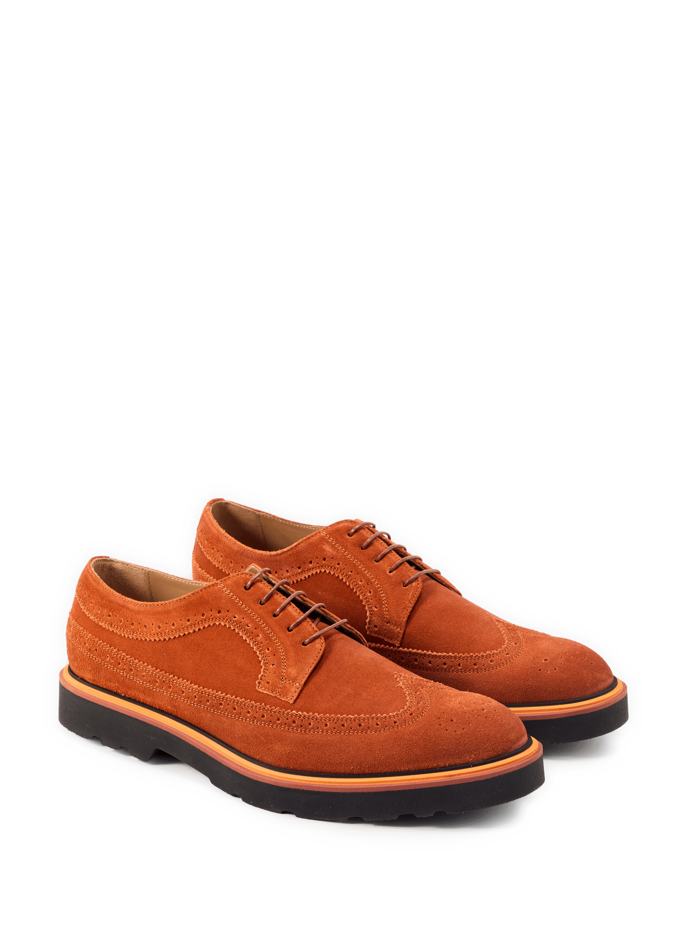 Suede leather Count Derbies PAUL SMITH Orange