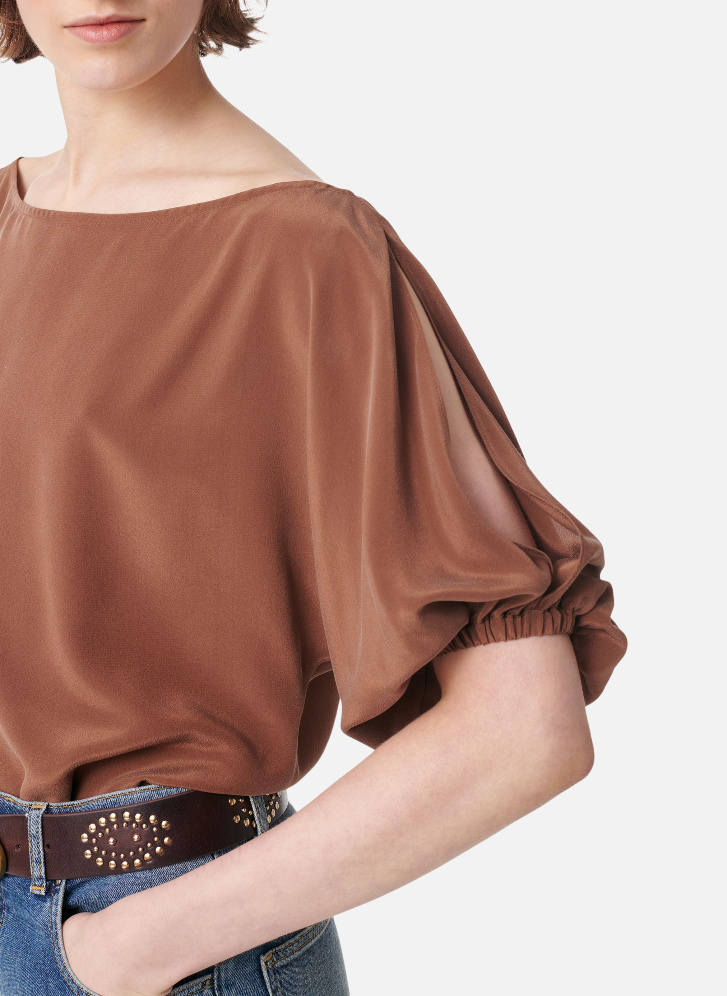 Blouse gul VANESSA BRUNO Marron