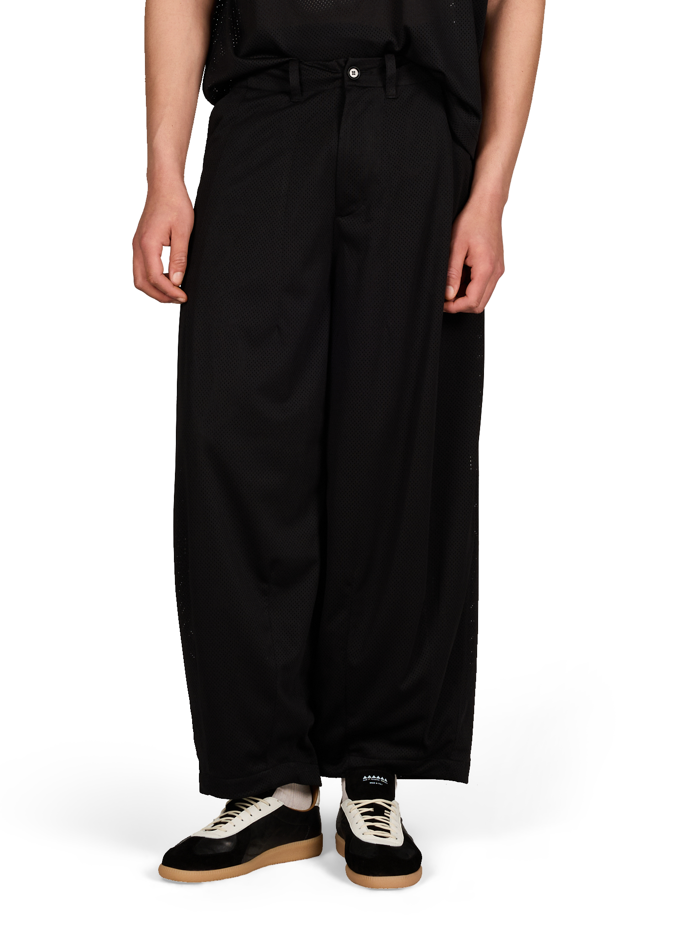 Pantalon ample texturée uni MERELY MADE Noir