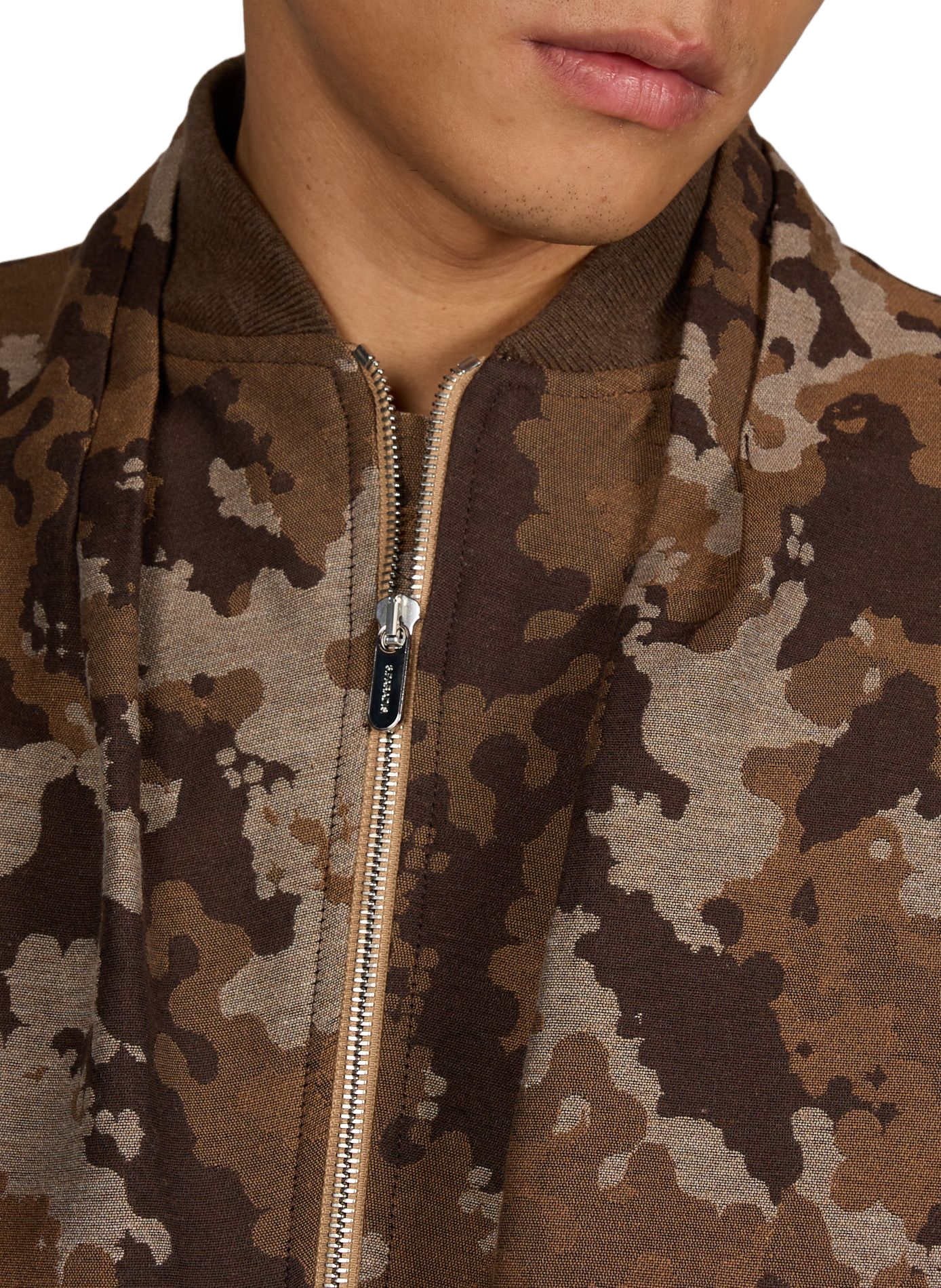 Oversized printed cotton blend jacket 3 PARADIS Multicolour