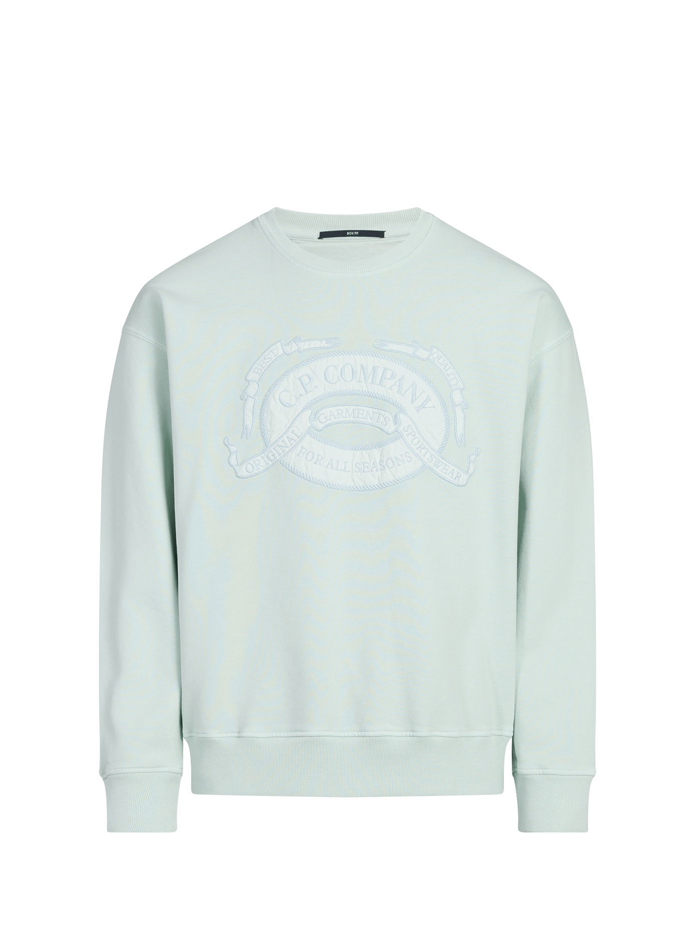 Sweat droit en coton CP COMPANY Bleu