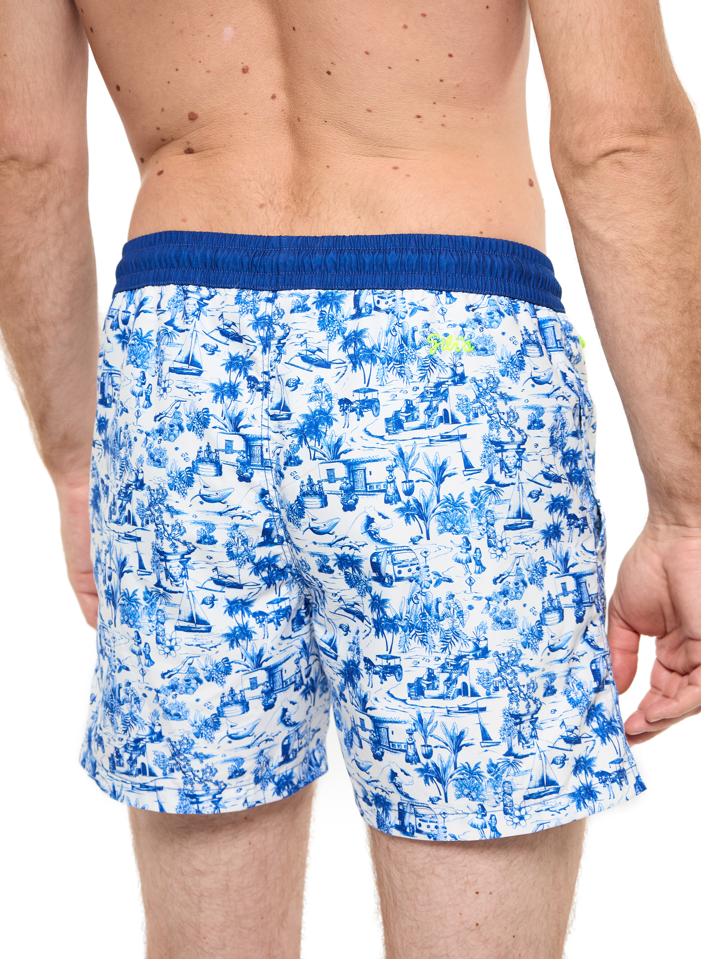 Short de bain  tour du monde GILI'S Blanc