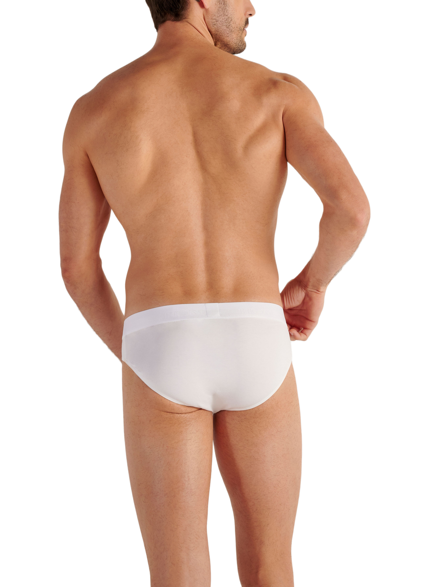 Slip en coton mélangé HOM Blanc