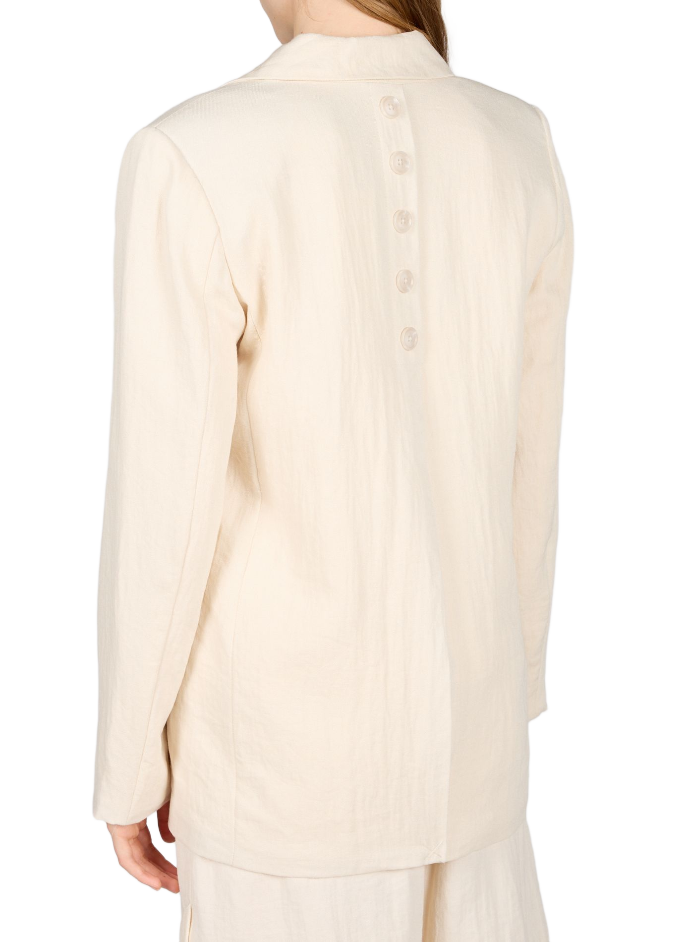 Tailored collar jacket with button details VILA Beige