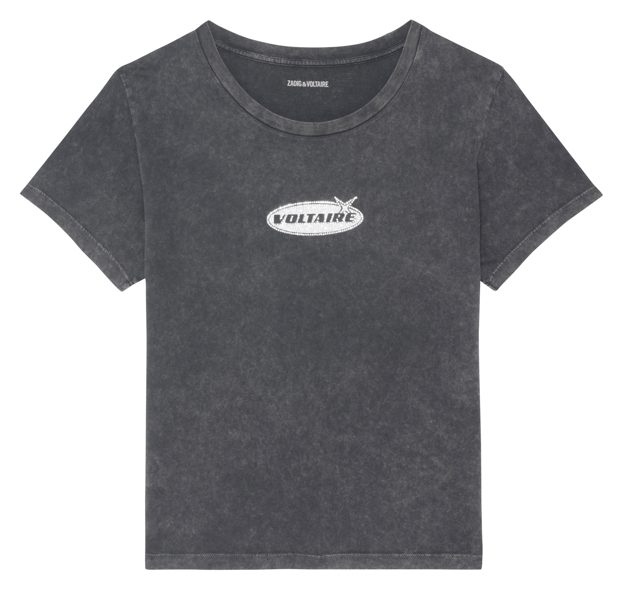 Tee-shirt col rond en coton alys ZADIG&VOLTAIRE Noir