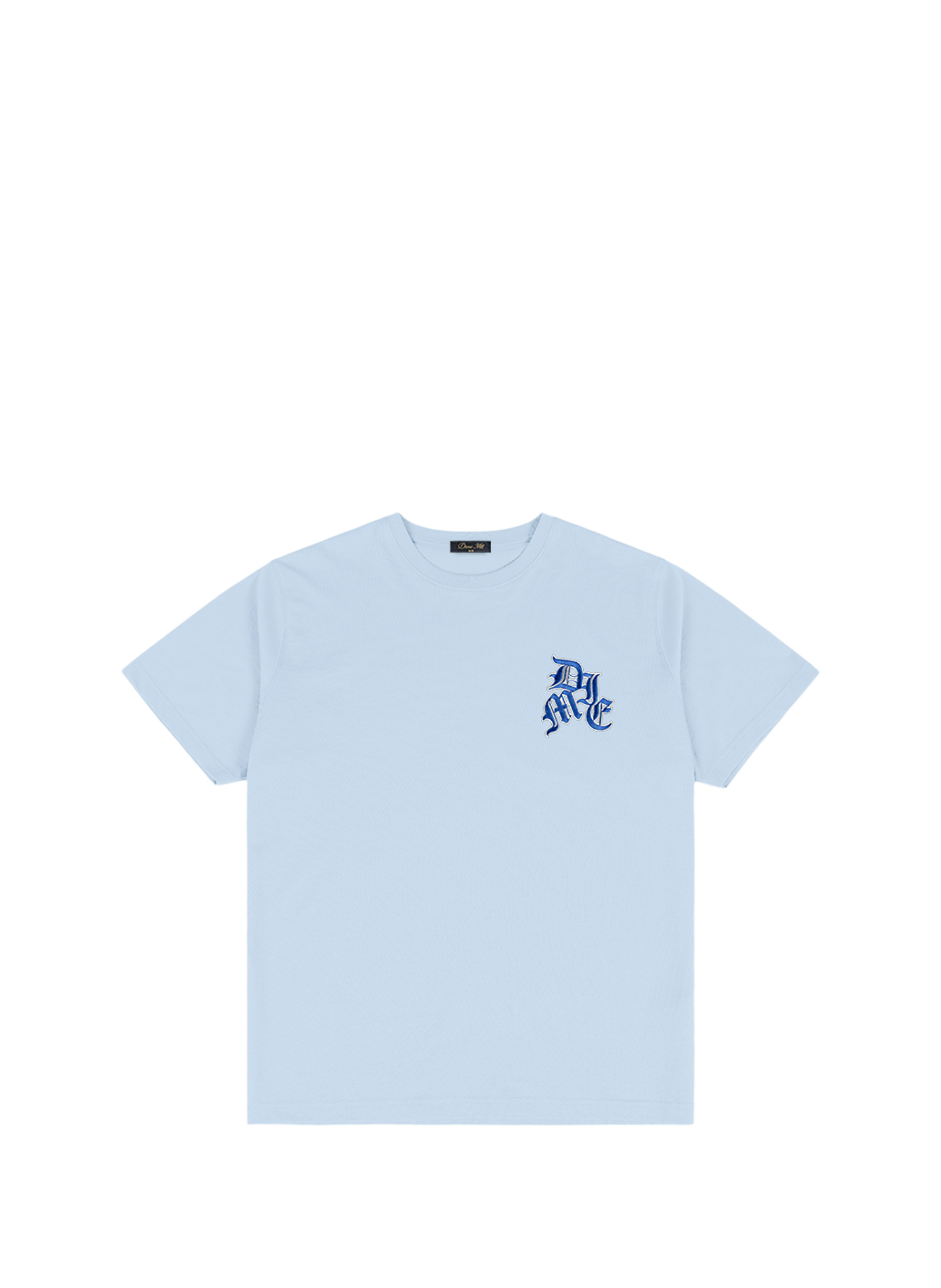 Embroidered cotton logo T-shirt DIME Blue