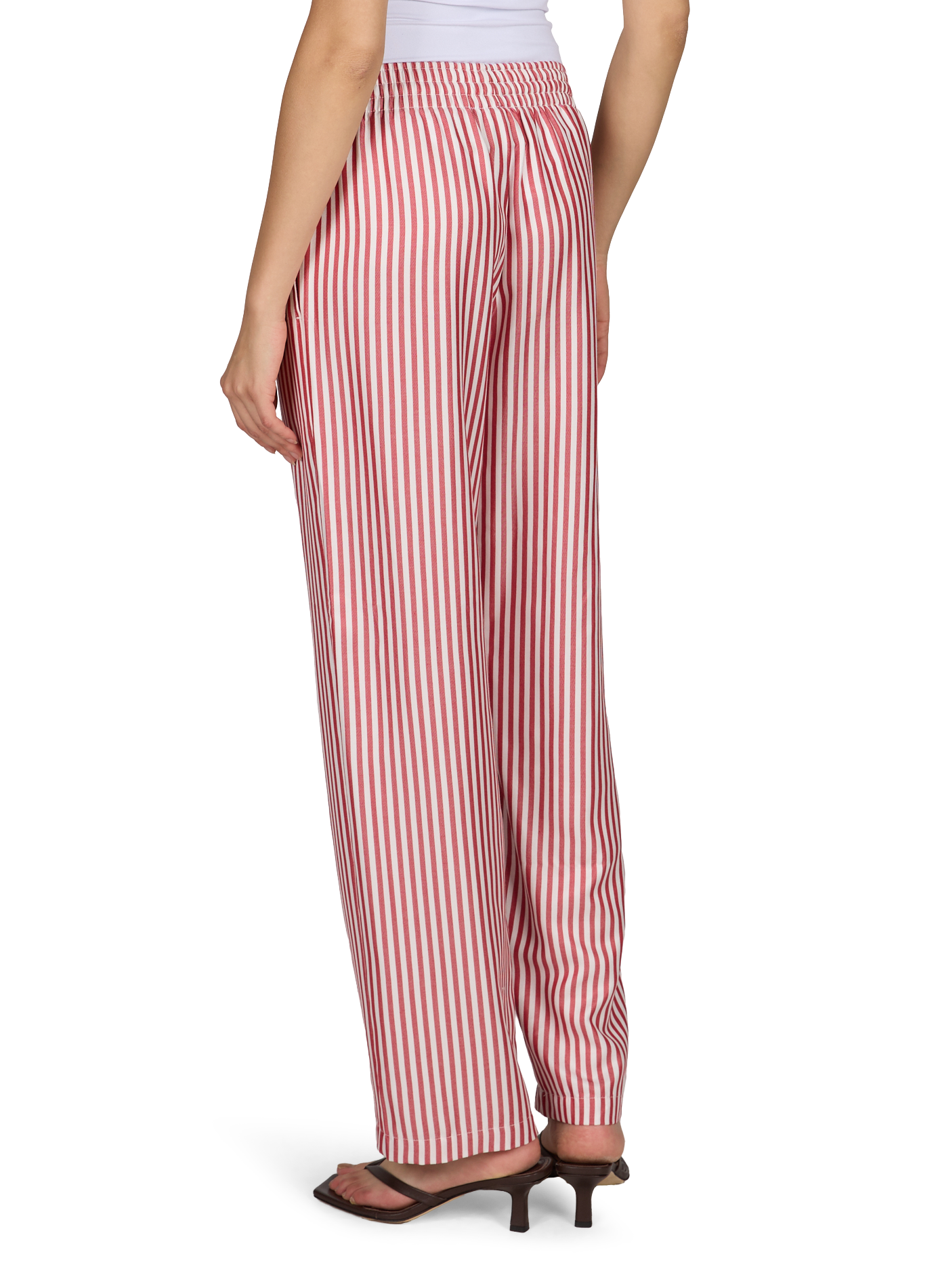 Pantalon de pyjama à rayures ANGARDE Rouge