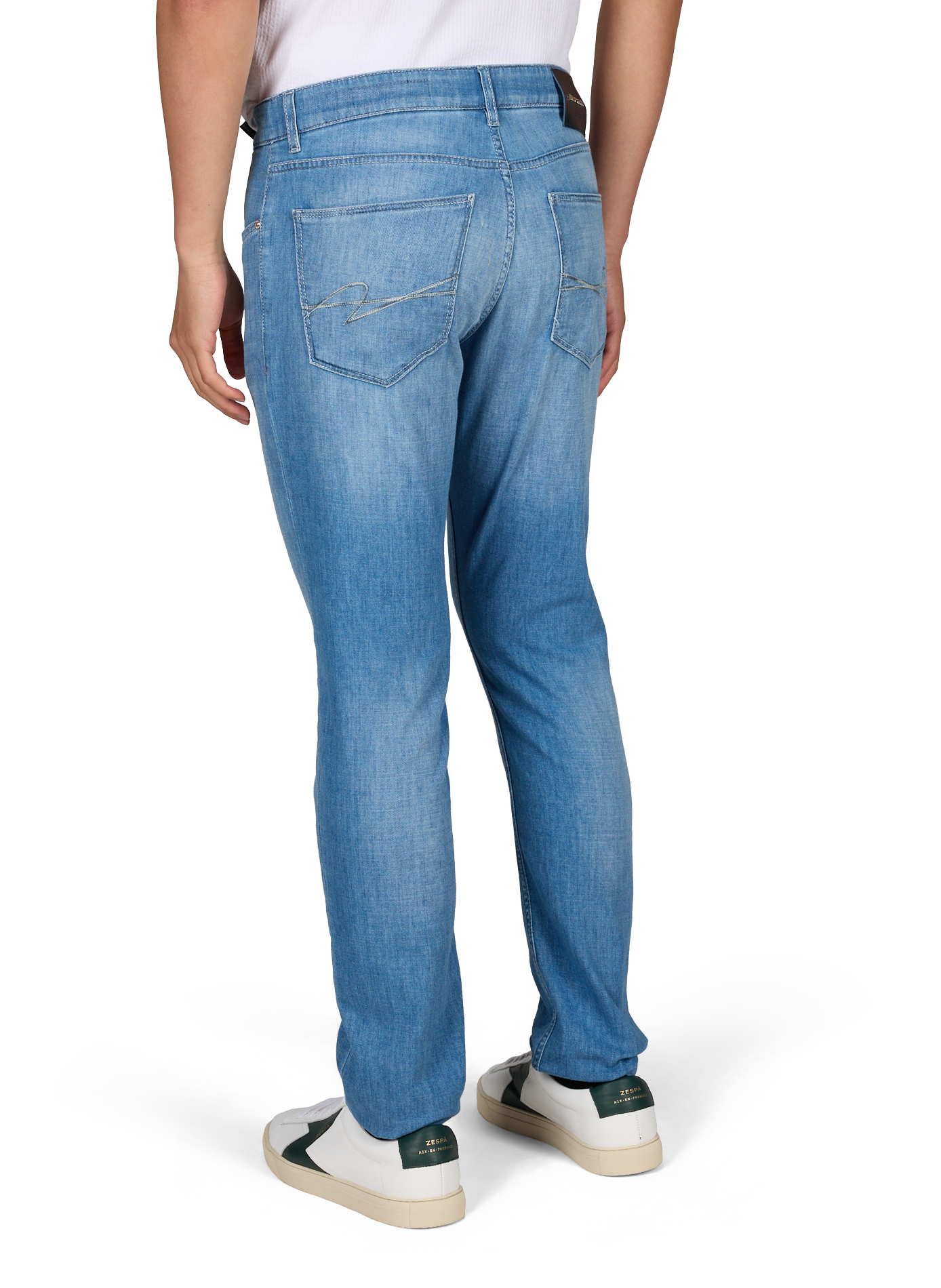 Jean coupe regular en coton mélangé  PIERRE CARDIN Bleu