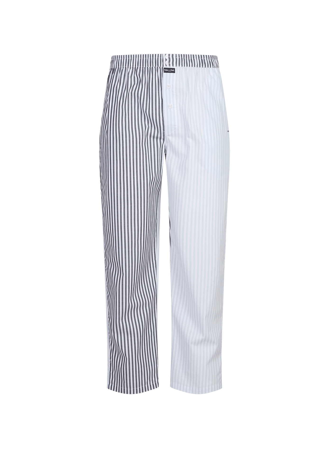 Short cotton pajamas with striped shorts EDEN PARK Blue