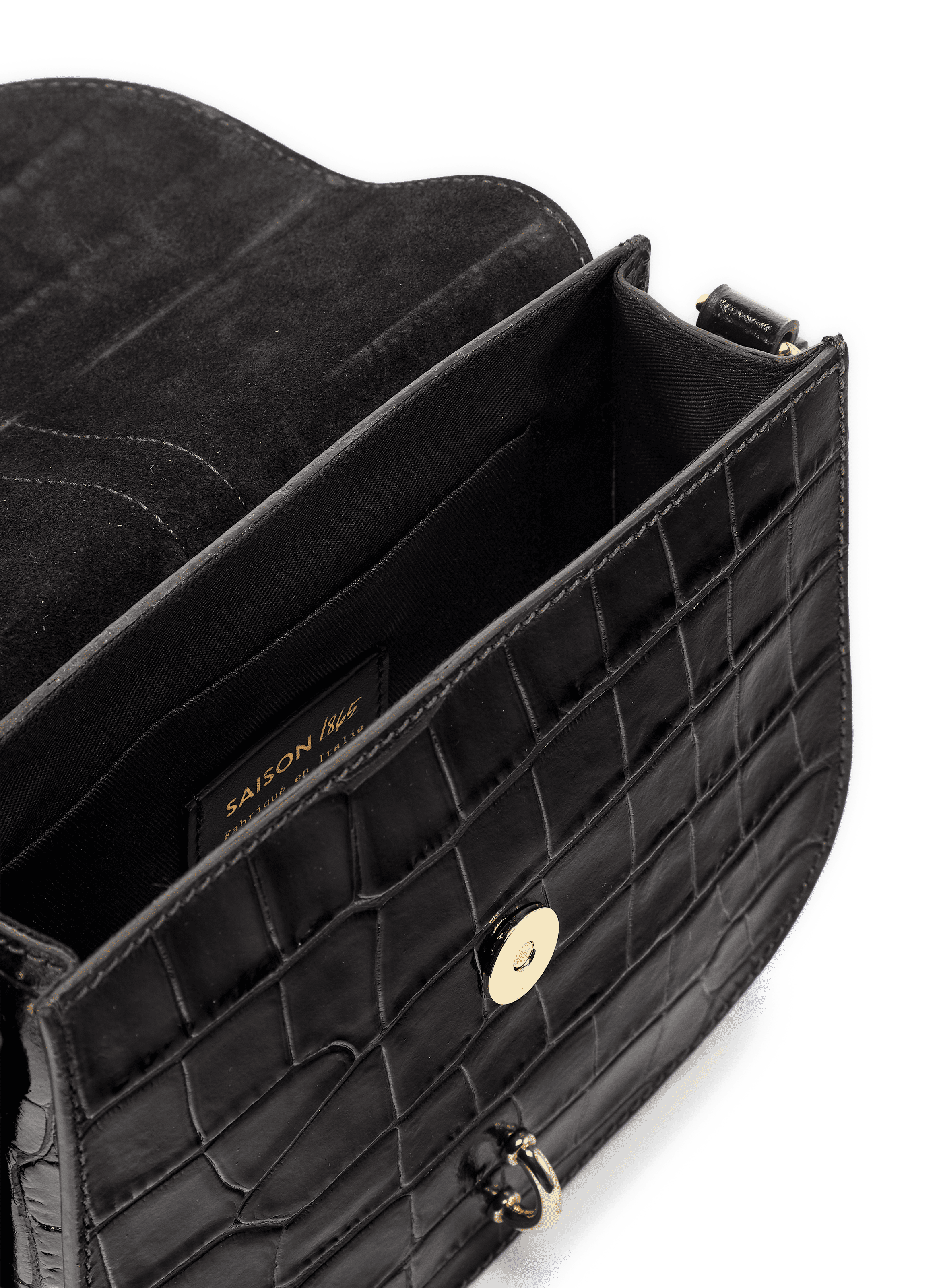 Sac bandoulière en cuir SAISON 1865 Noir