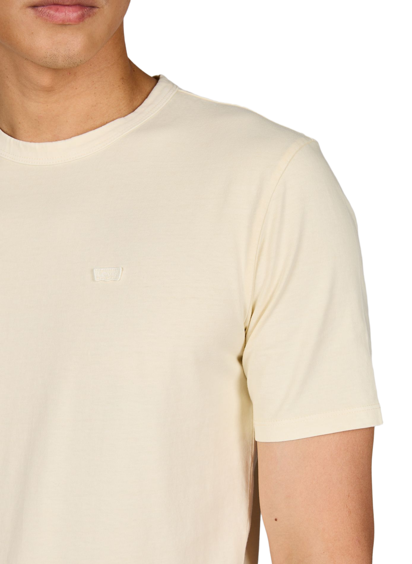 T-shirt droit à logo en coton LEVI'S Jaune