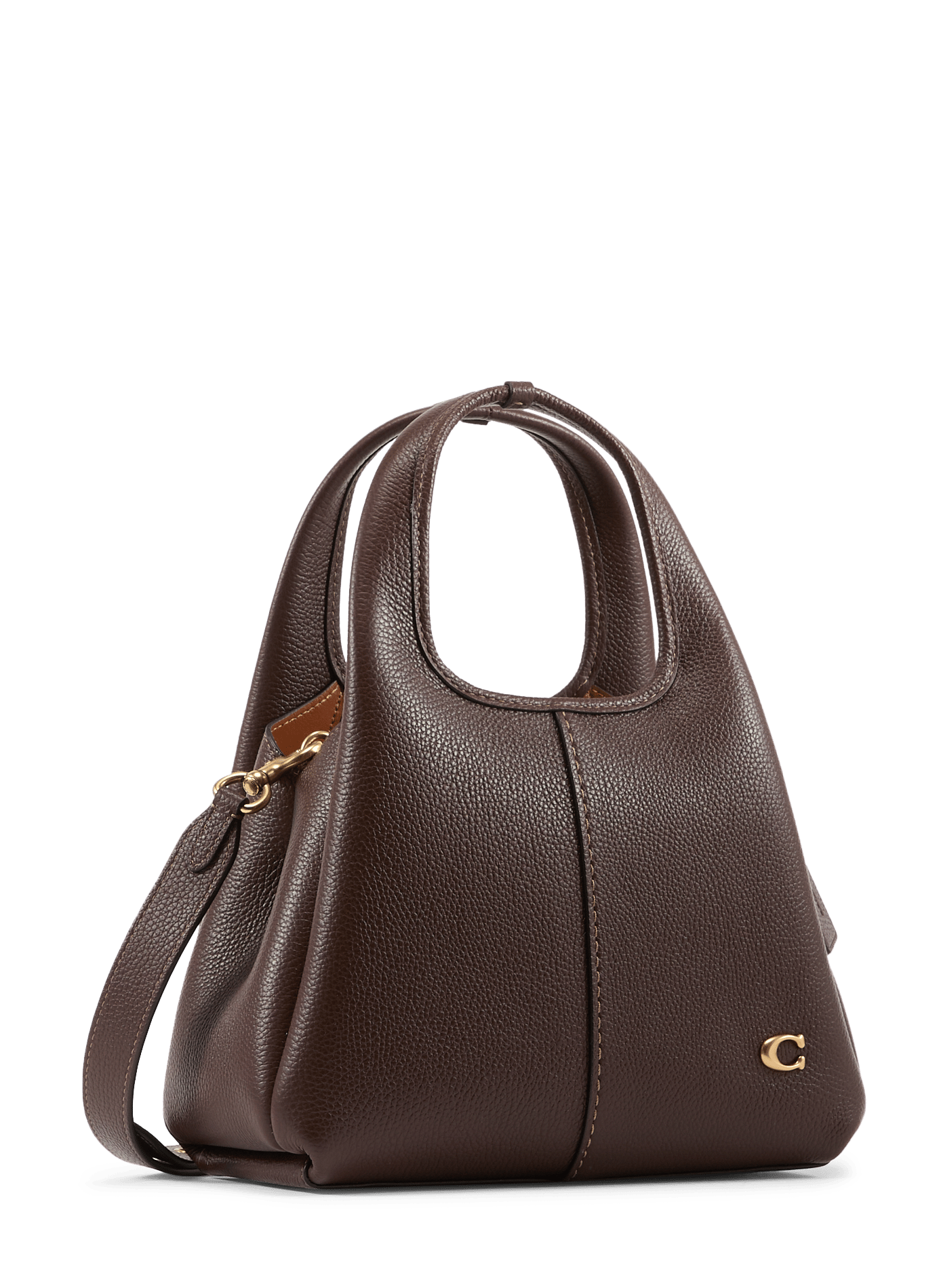 Lana leather handbag COACH Brown
