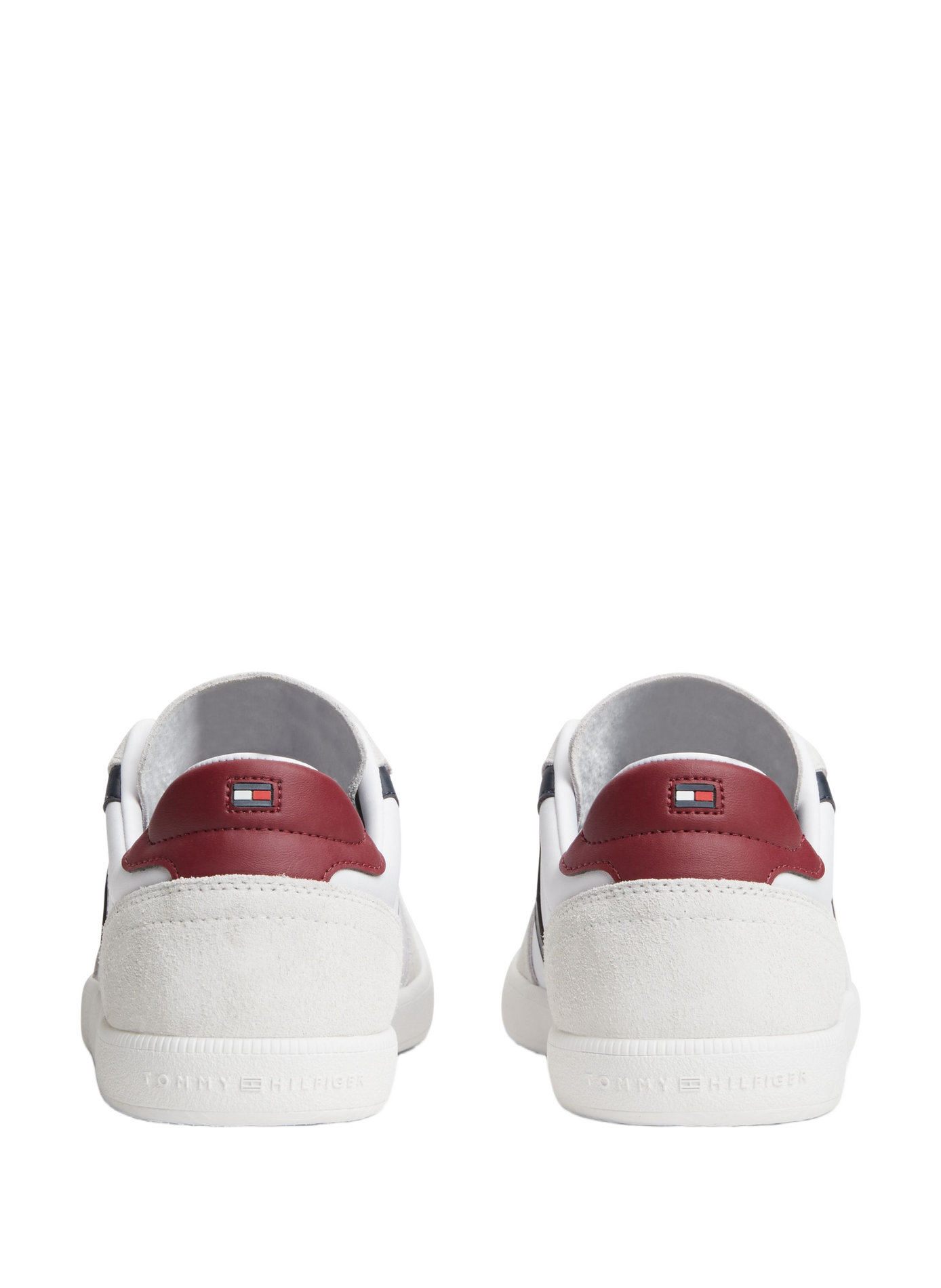 Low-top leather sneakers TOMMY HILFIGER White