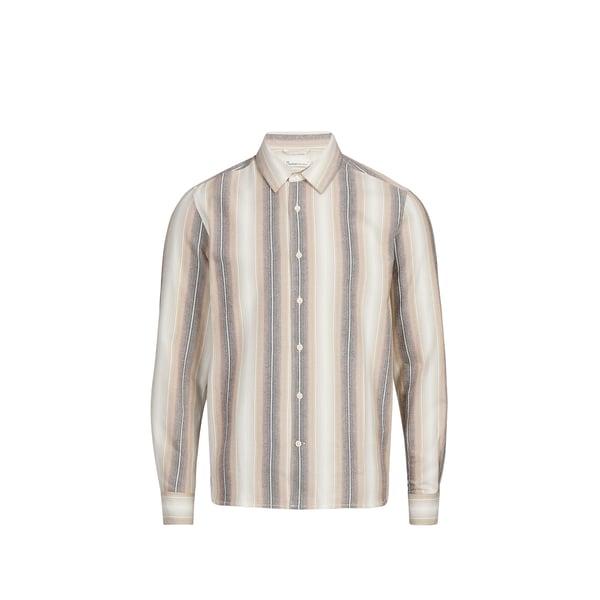Chemise droite à rayures en coton Chemise droite à rayures en coton