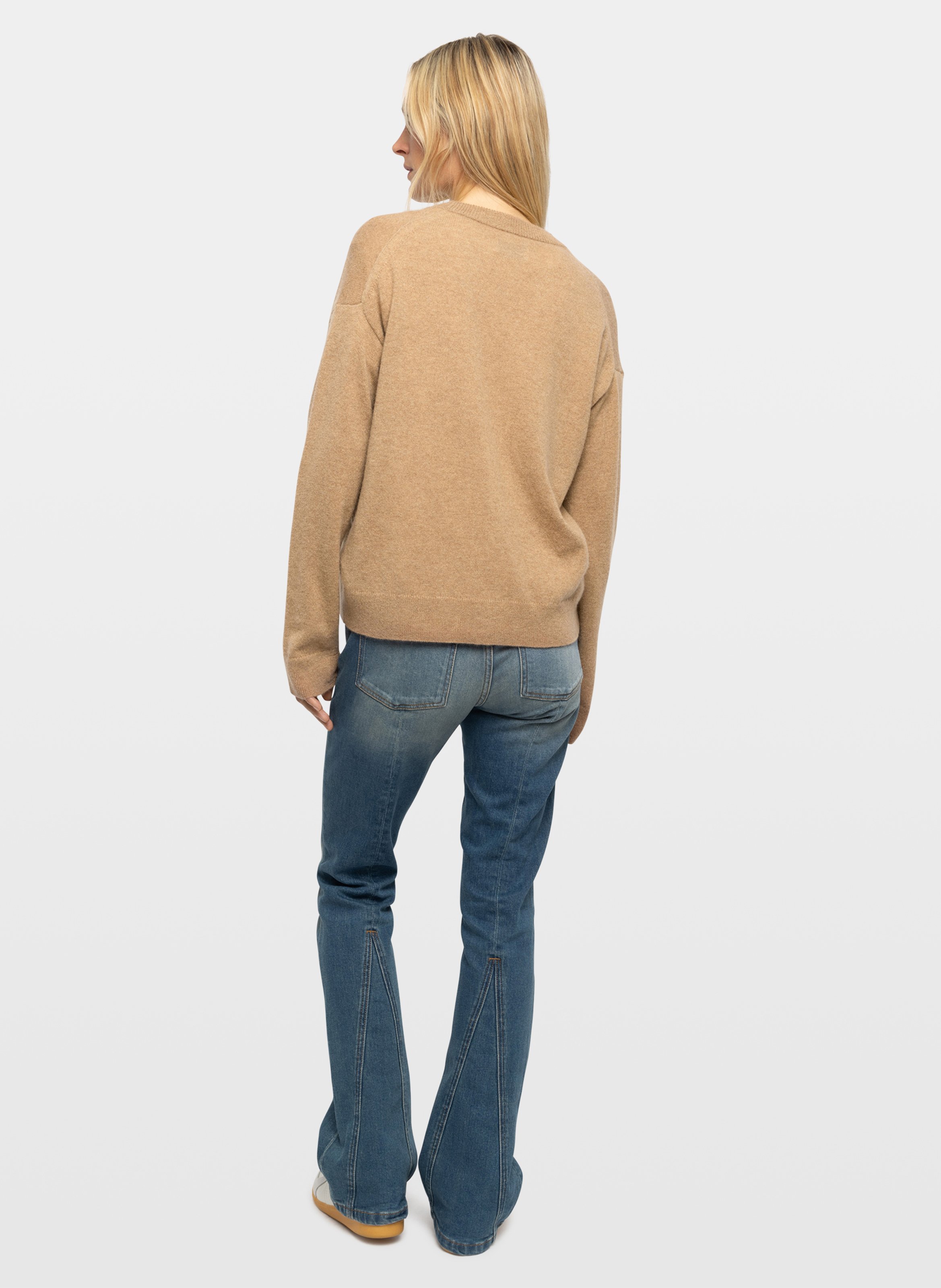 Rechte kasjmier vest "Mirkaz" ZADIG&VOLTAIRE Beige