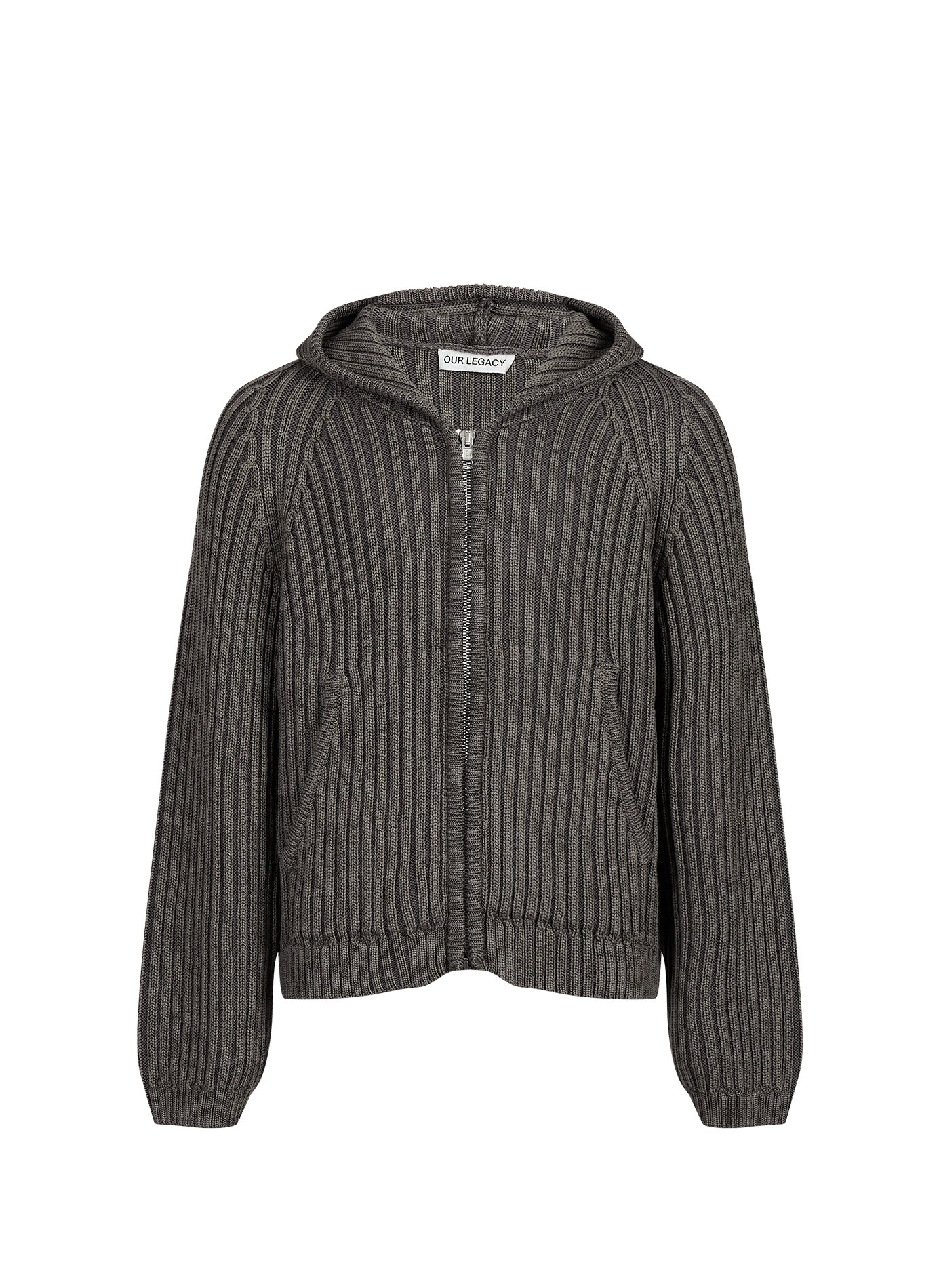 Woll-Zipper-Hoodie OUR LEGACY Khaki
