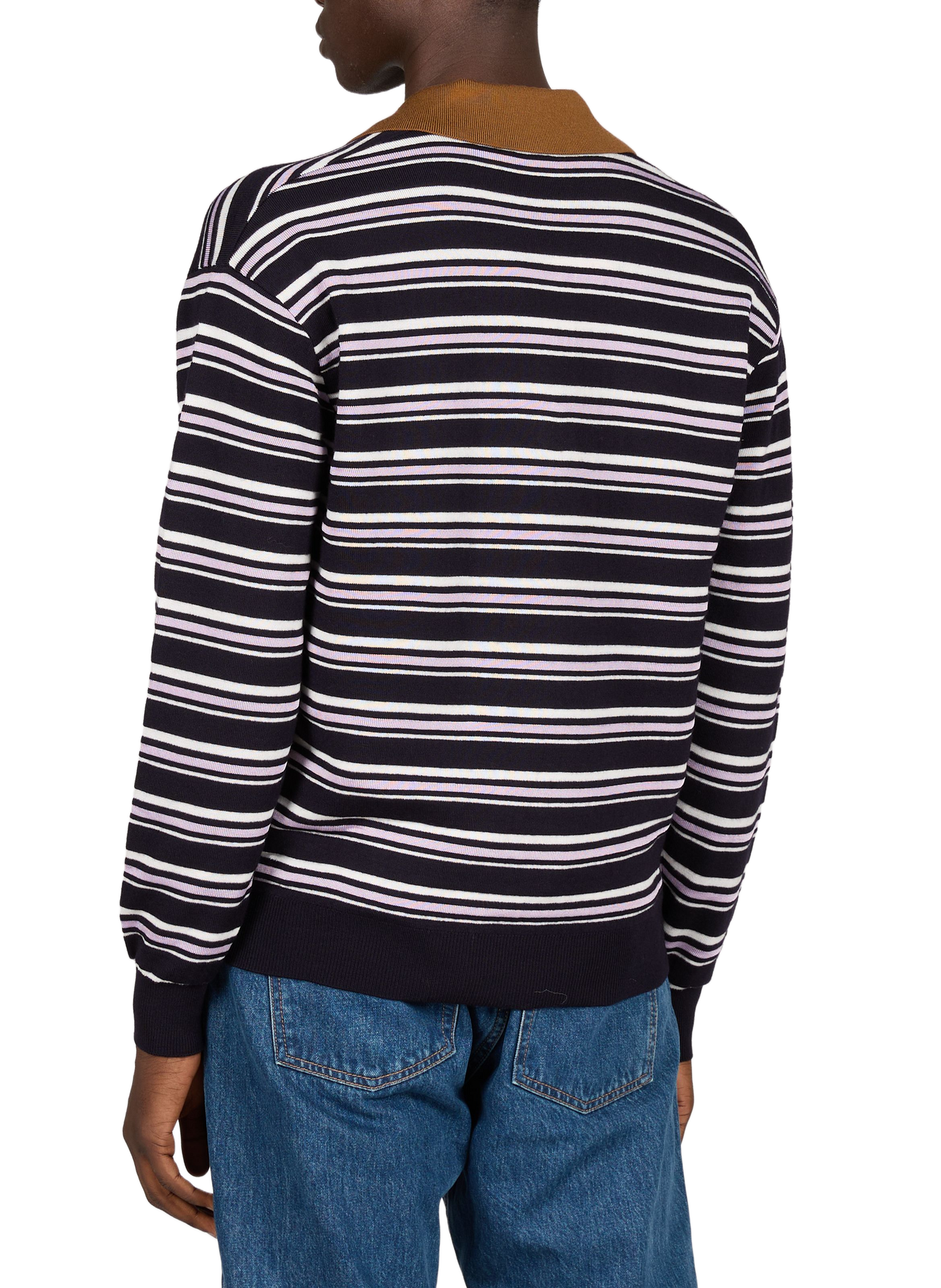 Straight wool striped sweater DROLE DE MONSIEUR Blue