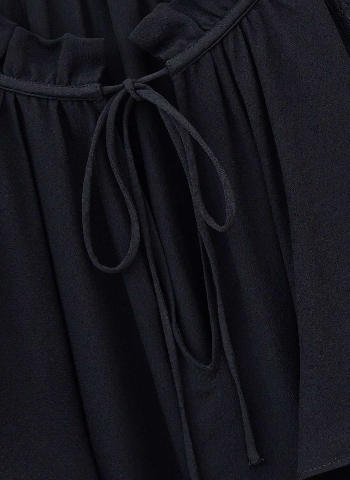 Blouse à volants manches longues betty BA&SH Noir