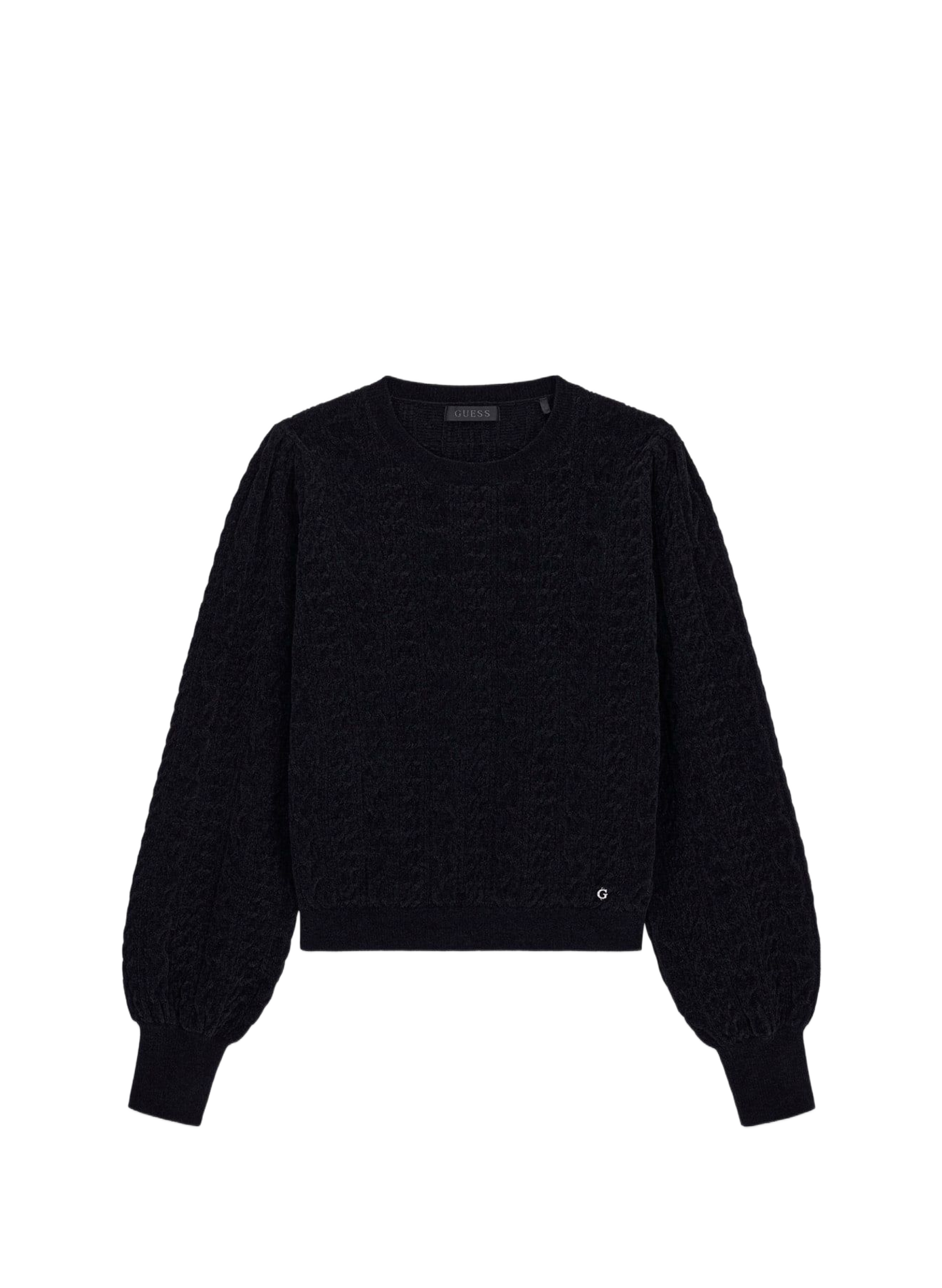 Pull cintrée Joanna côtelé GUESS Zwart