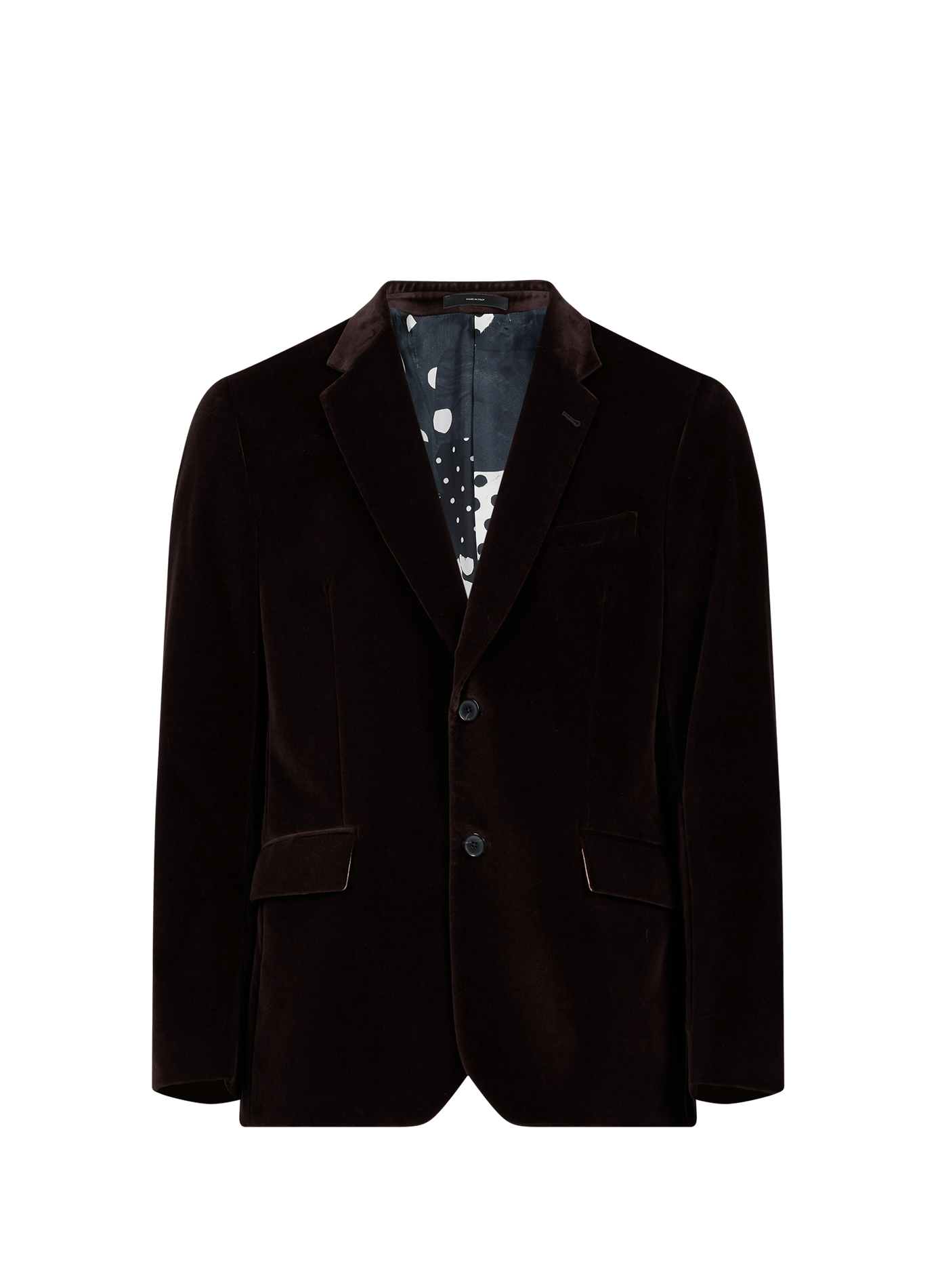Straight cotton tailored jacket PAUL SMITH Brown