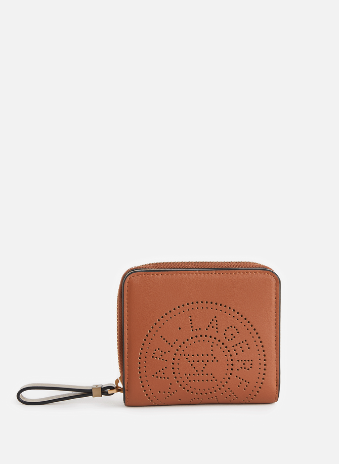 K/Circle mixed leather wallet KARL LAGERFELD
