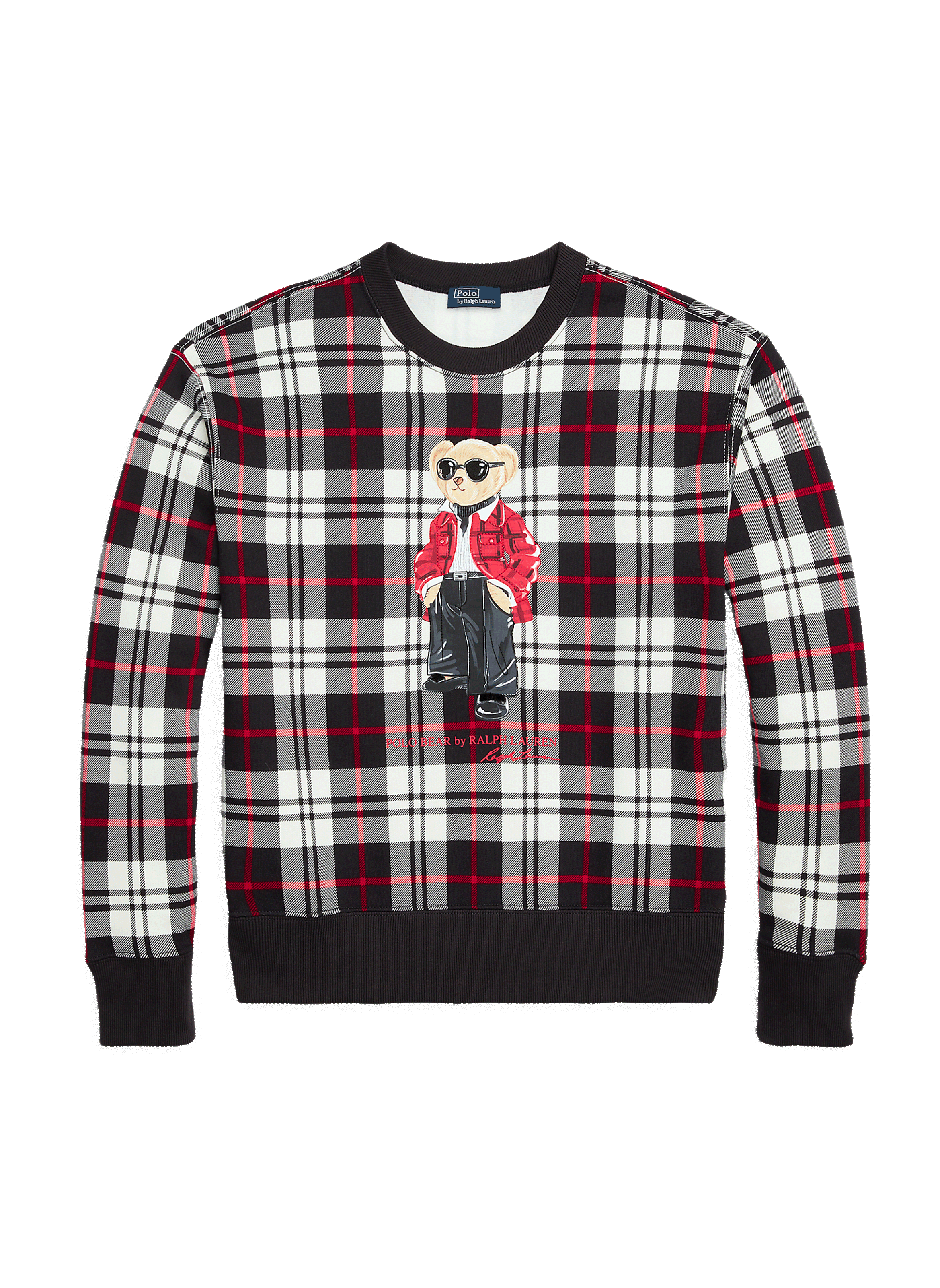 Pull à carreaux en coton