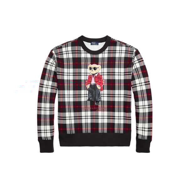 Pull à carreaux en coton