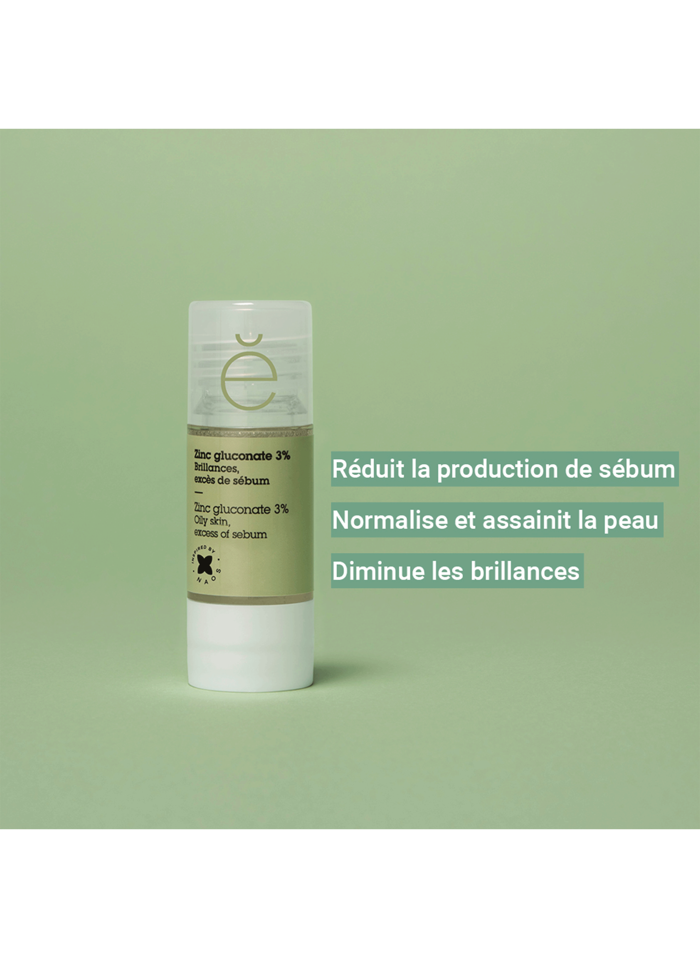 Actif pur zinc gluconate 3% ETAT PUR No color