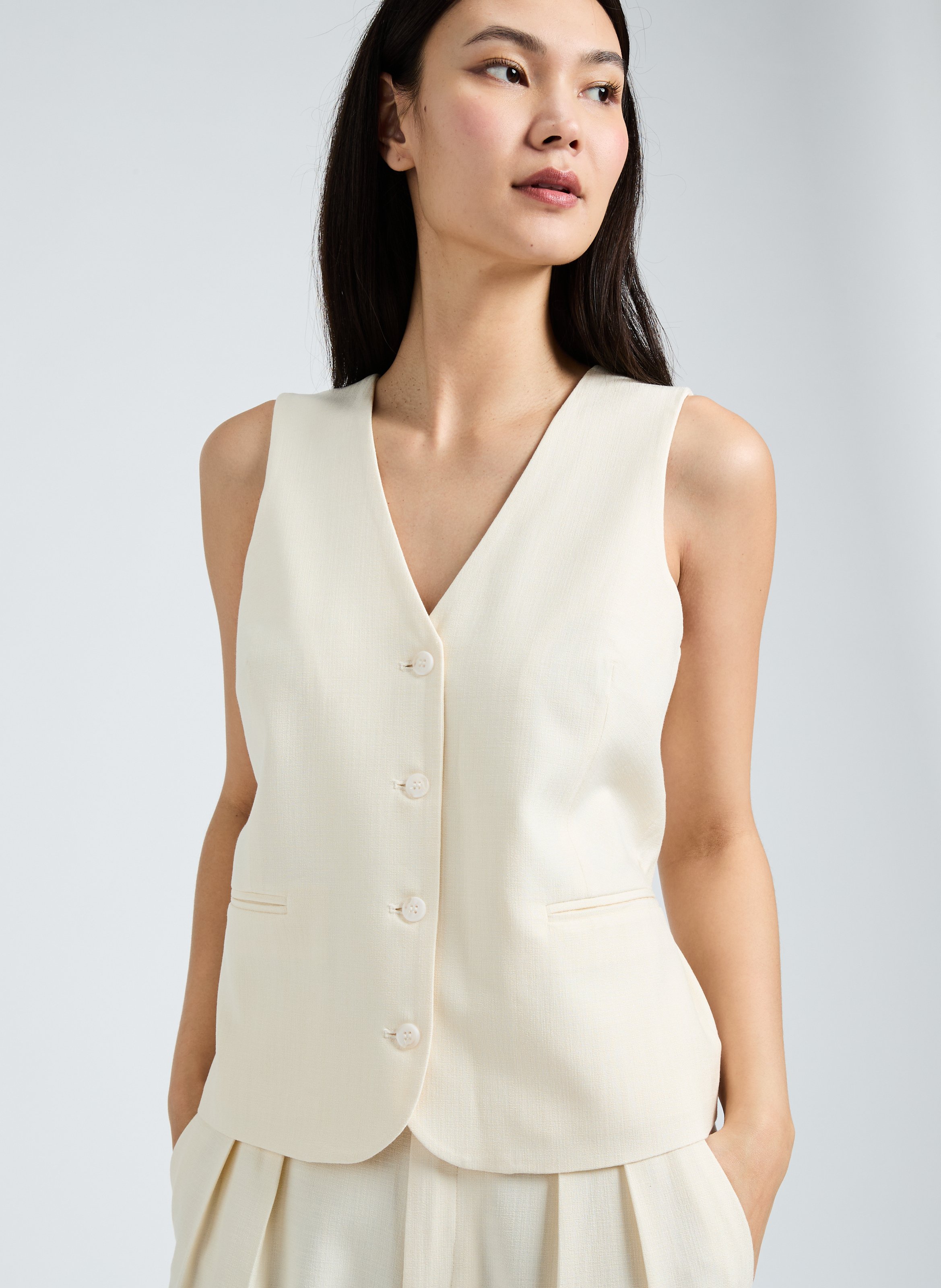 Gllet texturé SADYA SAISON 1865 Beige