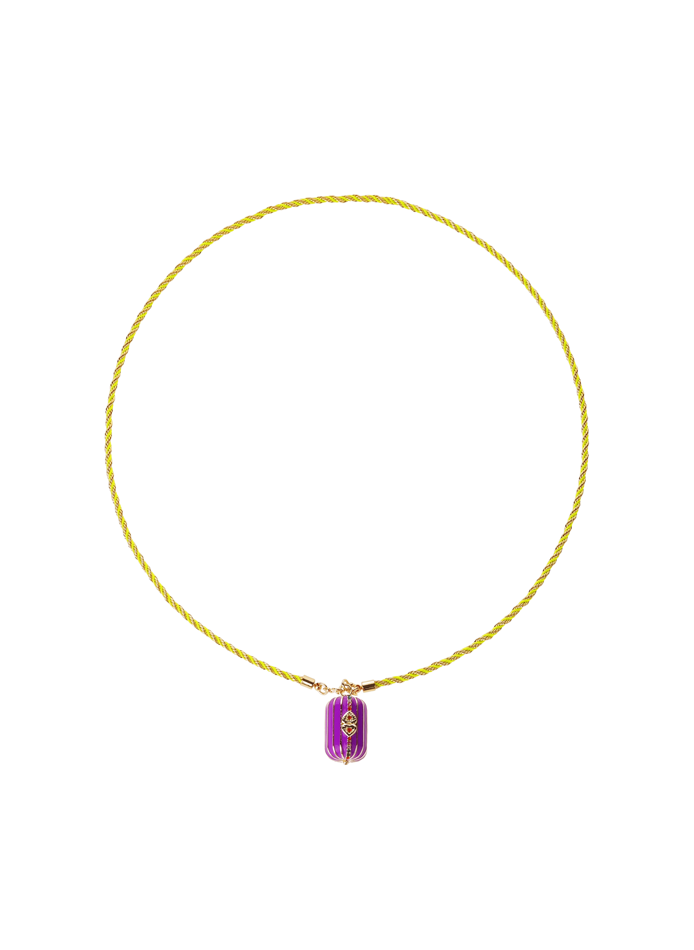 Collier sautoir en cordon avec charm central felice HIPANEMA Violet