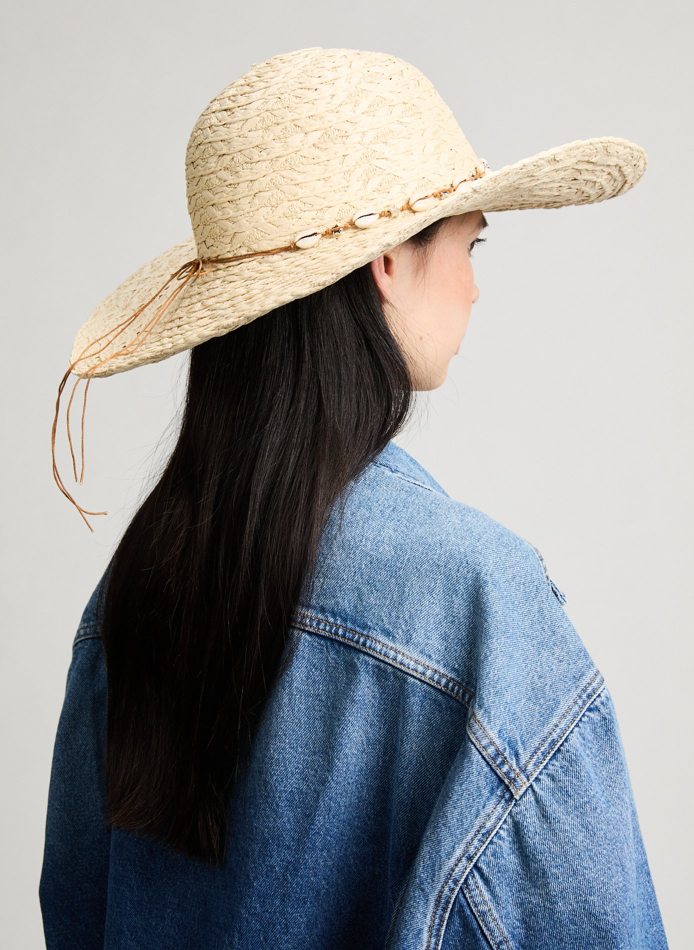 Chapeau de paille AU PRINTEMPS PARIS Beige