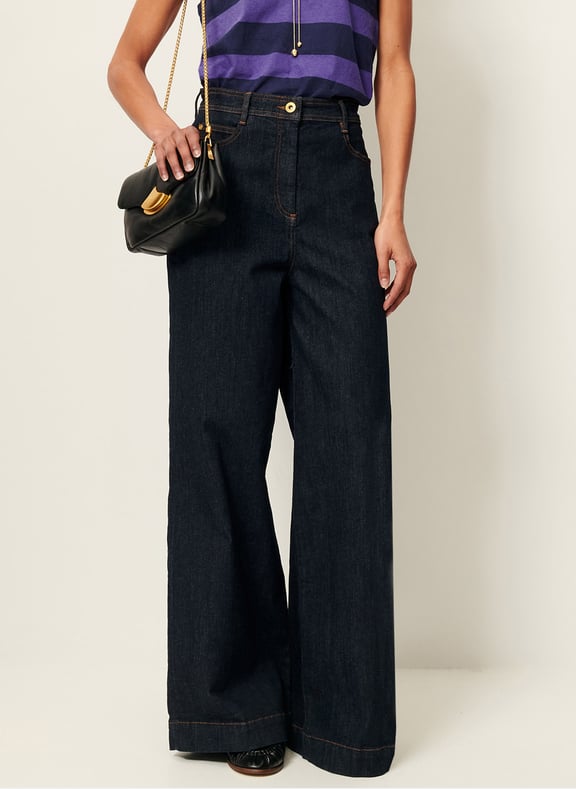 Jean patte d'eph en coton captain Bleu by SESSUN SESSUN Jean patte d'eph en coton captain Bleu