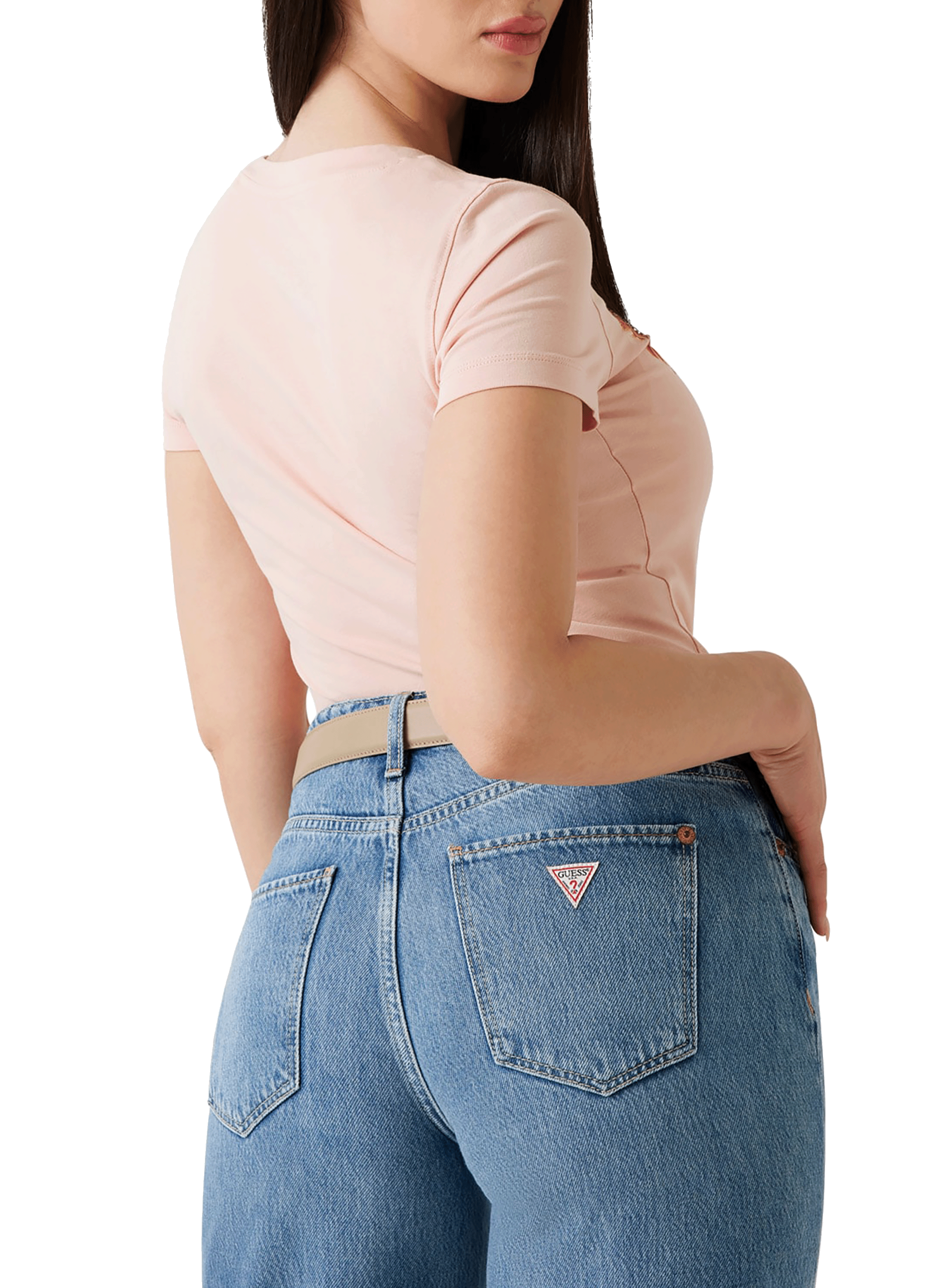 Printed T-shirt GUESS Beige