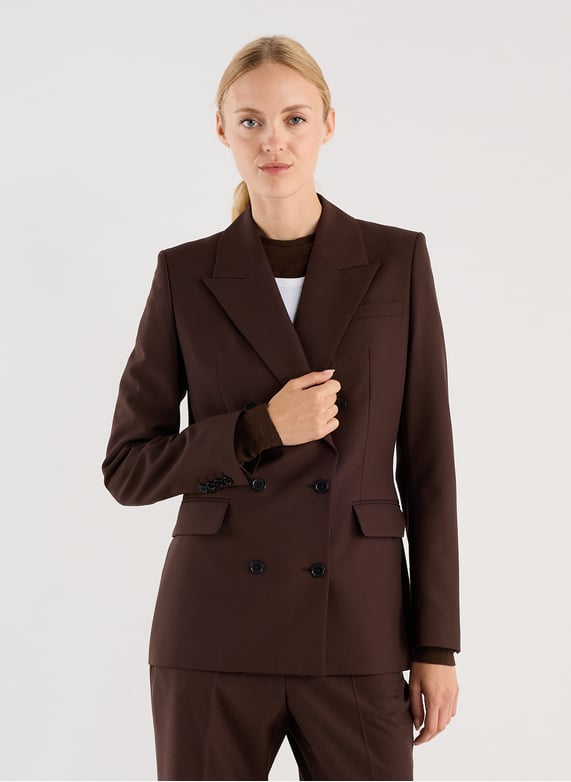 Veste de costume Wady cintrée | Marron by SAISON 1865 Veste de costume Wady cintrée Marron