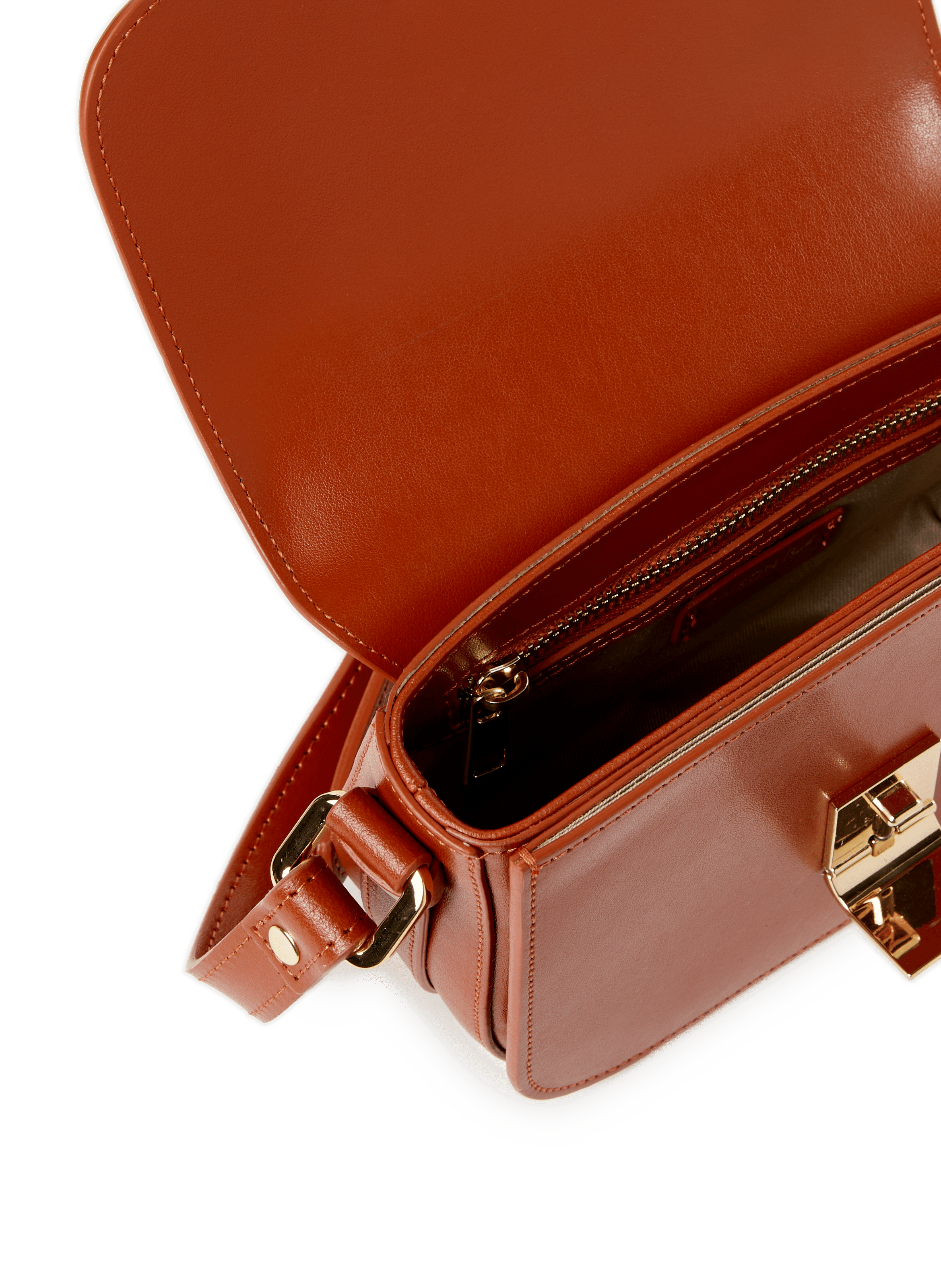 Sac bandoulière en cuir SAISON 1865 Orange