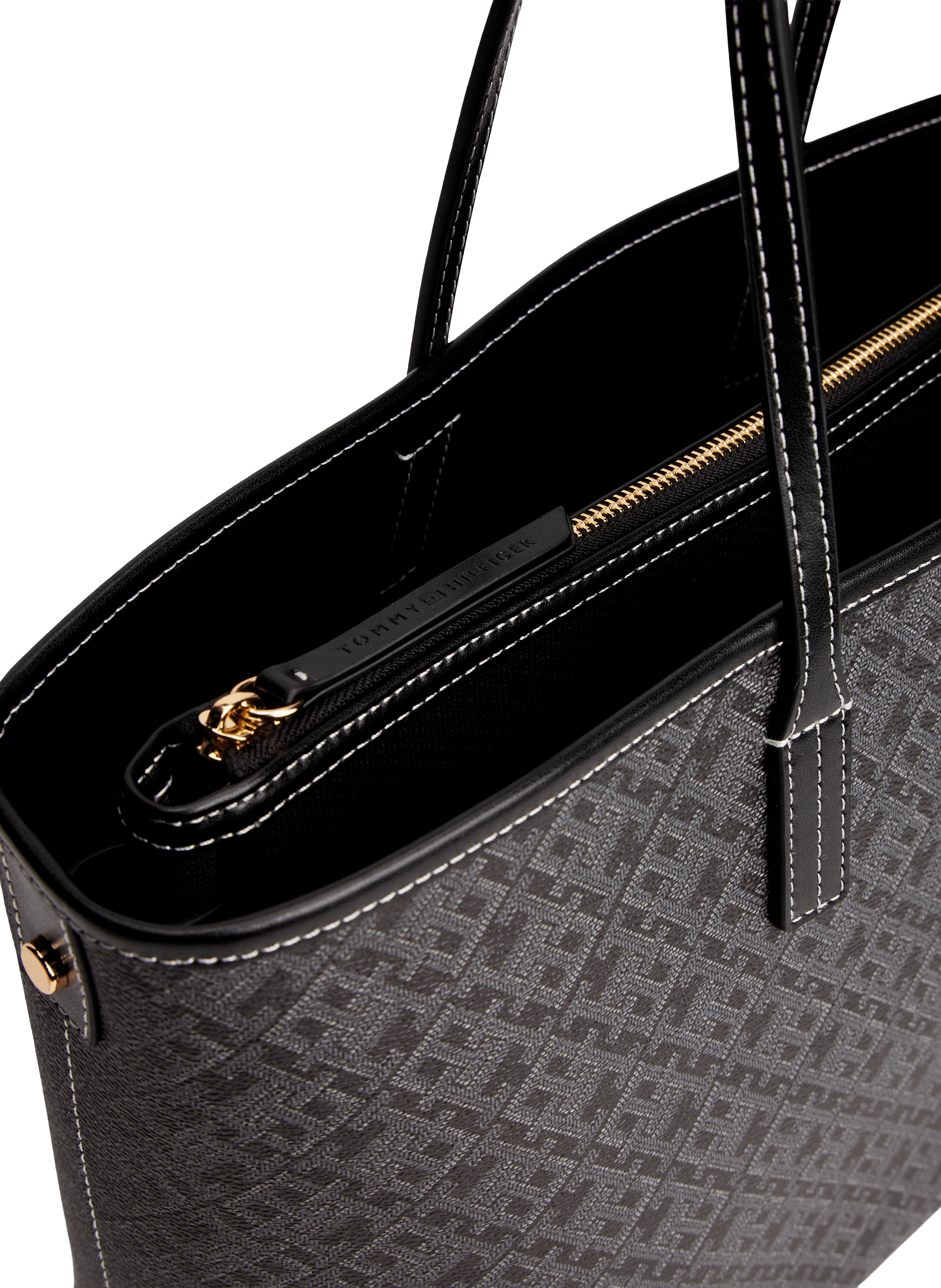 Sac cabas à monogramme TOMMY HILFIGER Noir