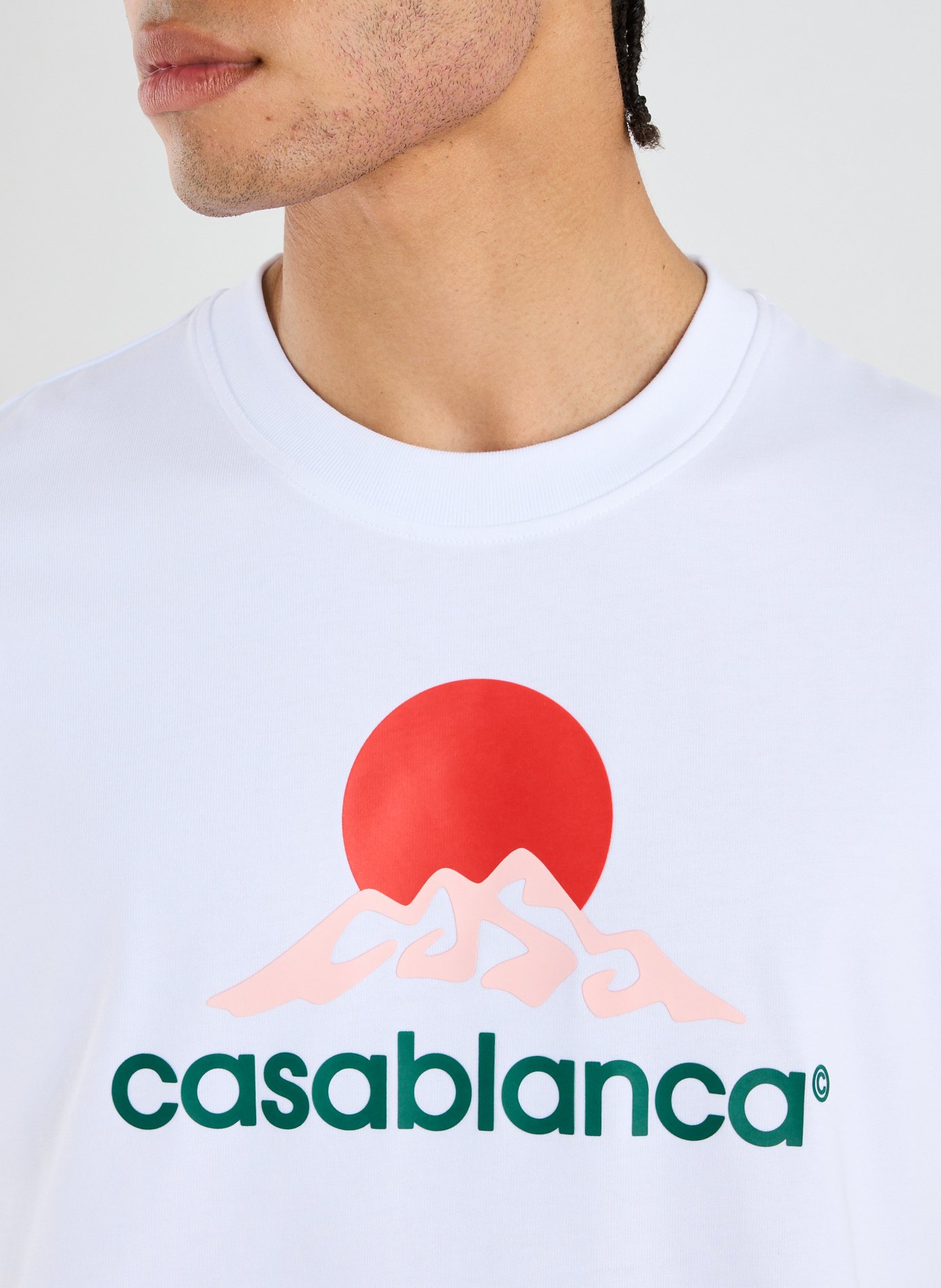 Cotton Mountain T-shirt CASABLANCA PARIS White