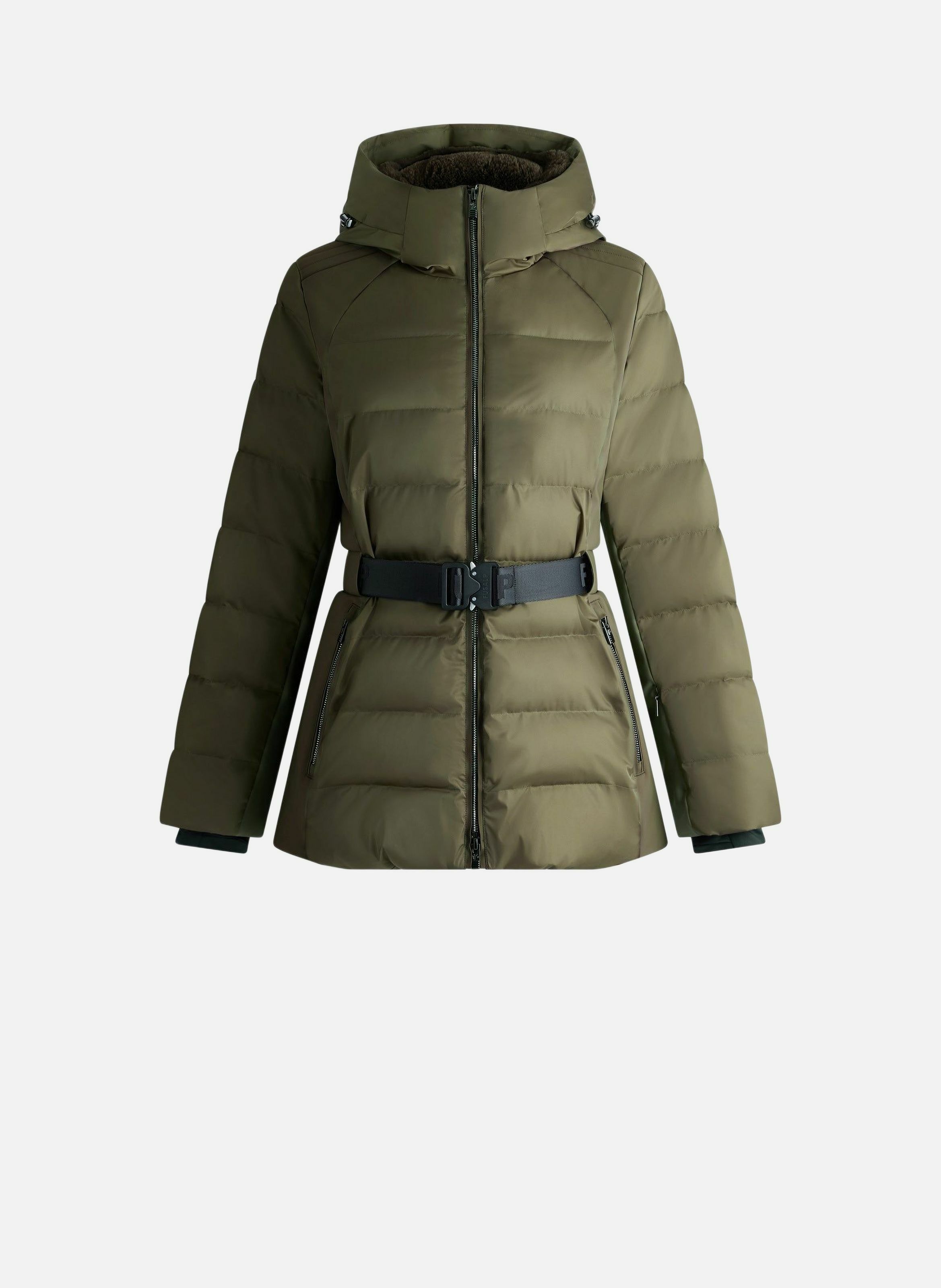 Veste de ski maela col capuche coupe regular FUSALP Vert