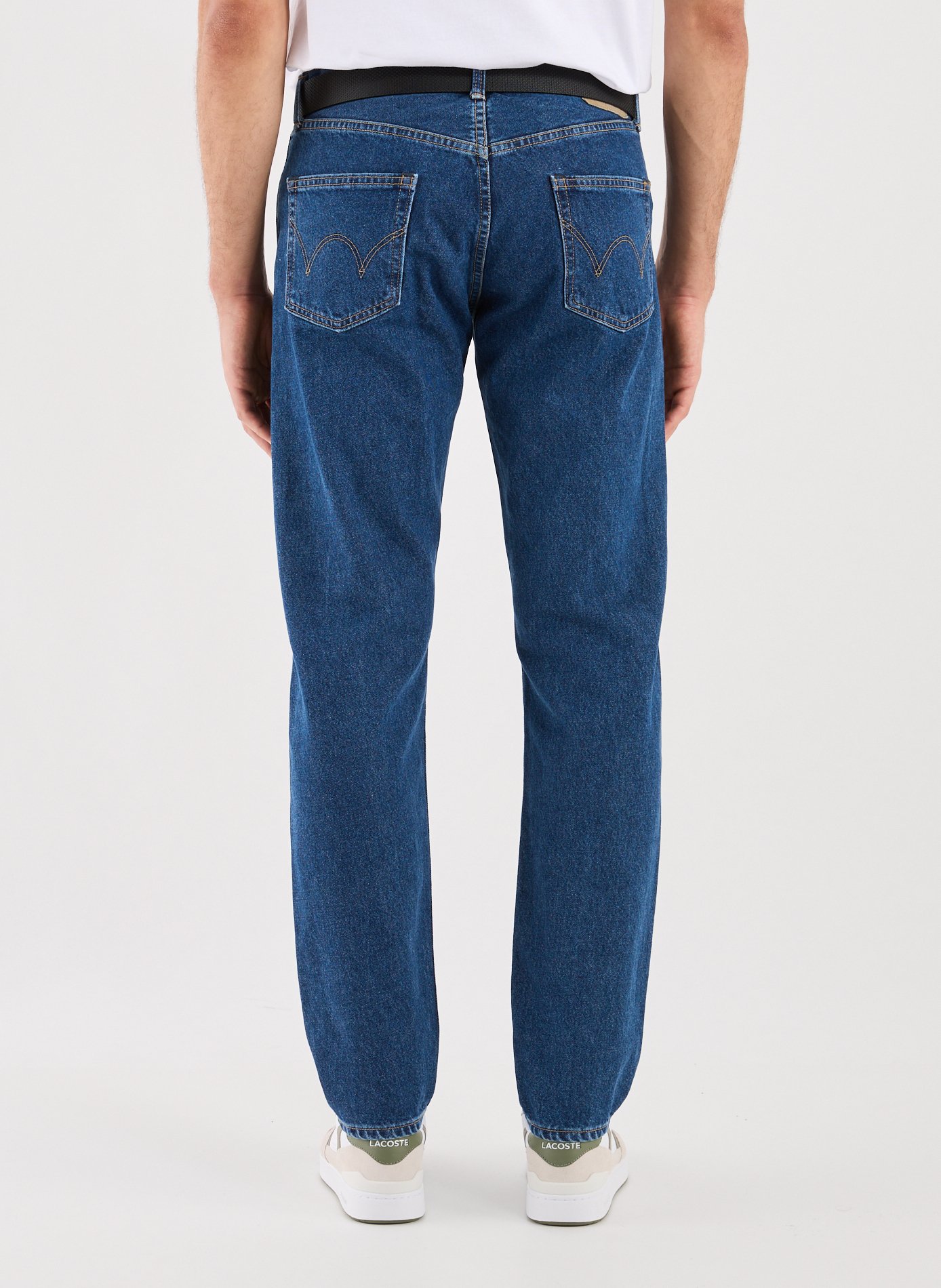 Straight cotton jeans EDWIN Blue